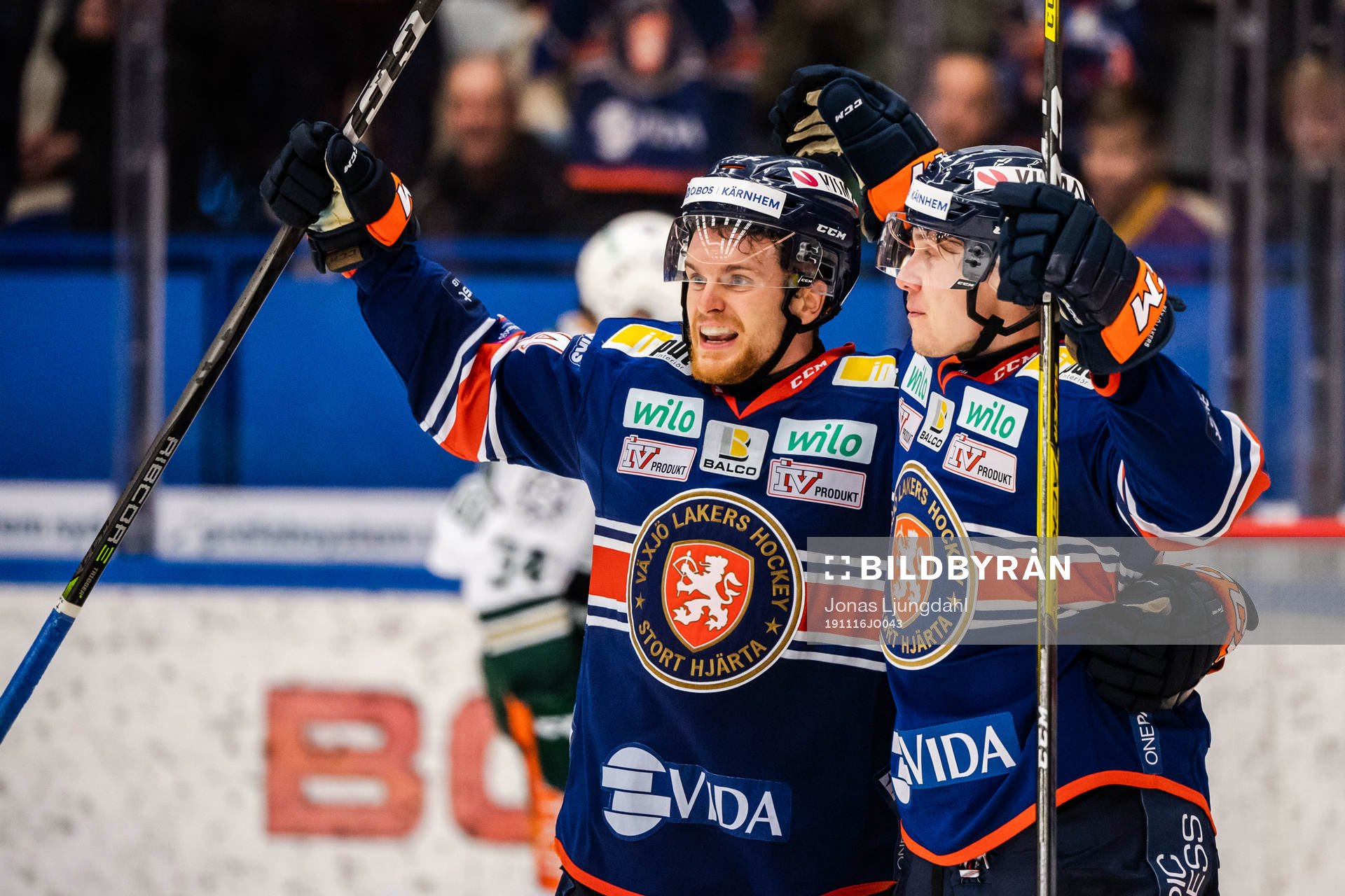 Växjös Brendan Shinnimin jublar