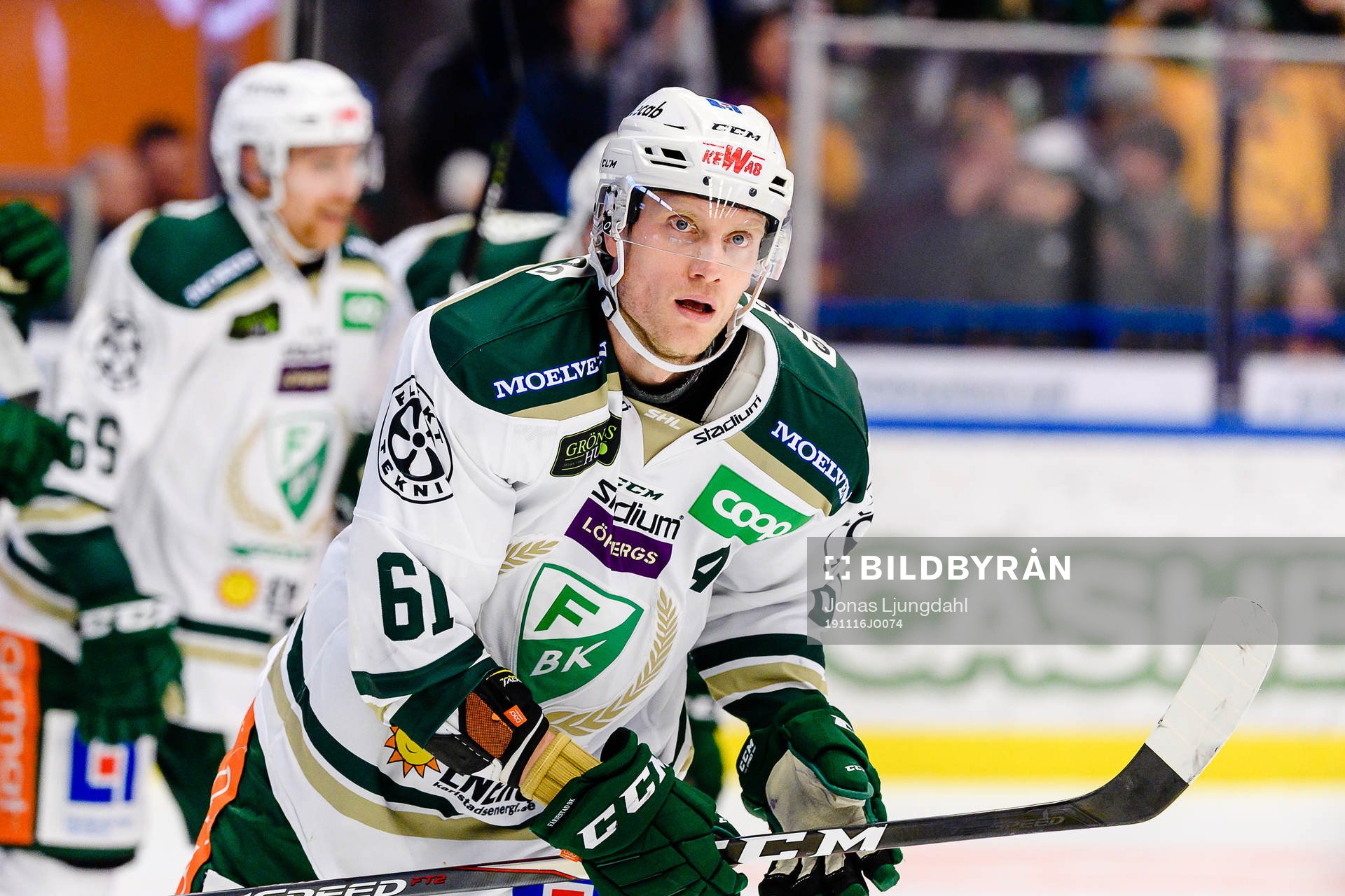 Färjestads Johan Ryno jublar