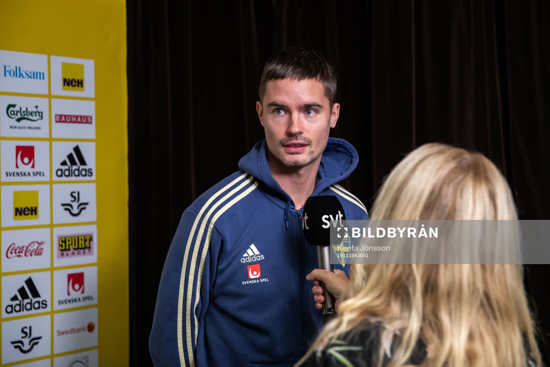 Mikael Lustig of the Swedish national football team