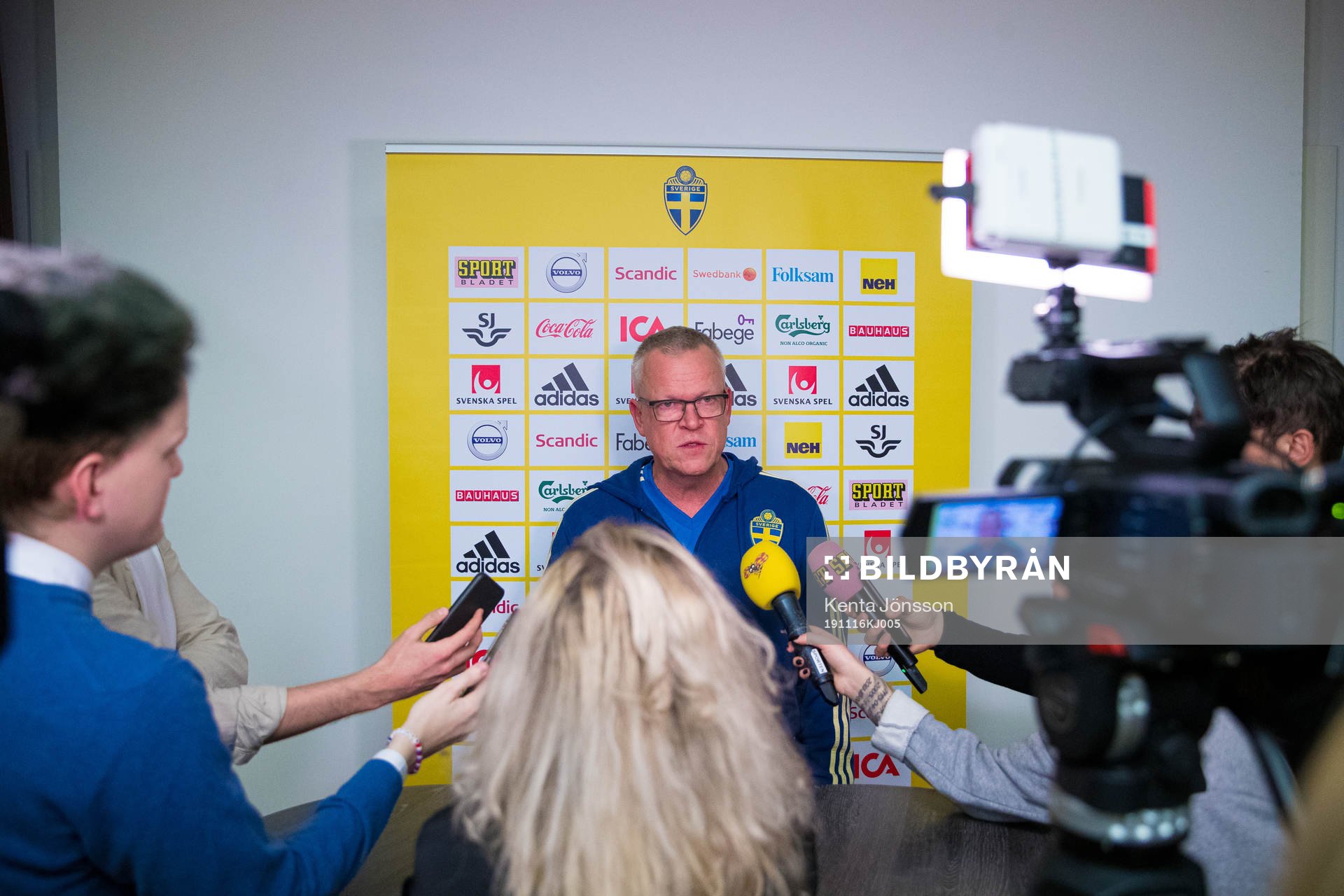Head coach Janne Andersson of the Swedish national football