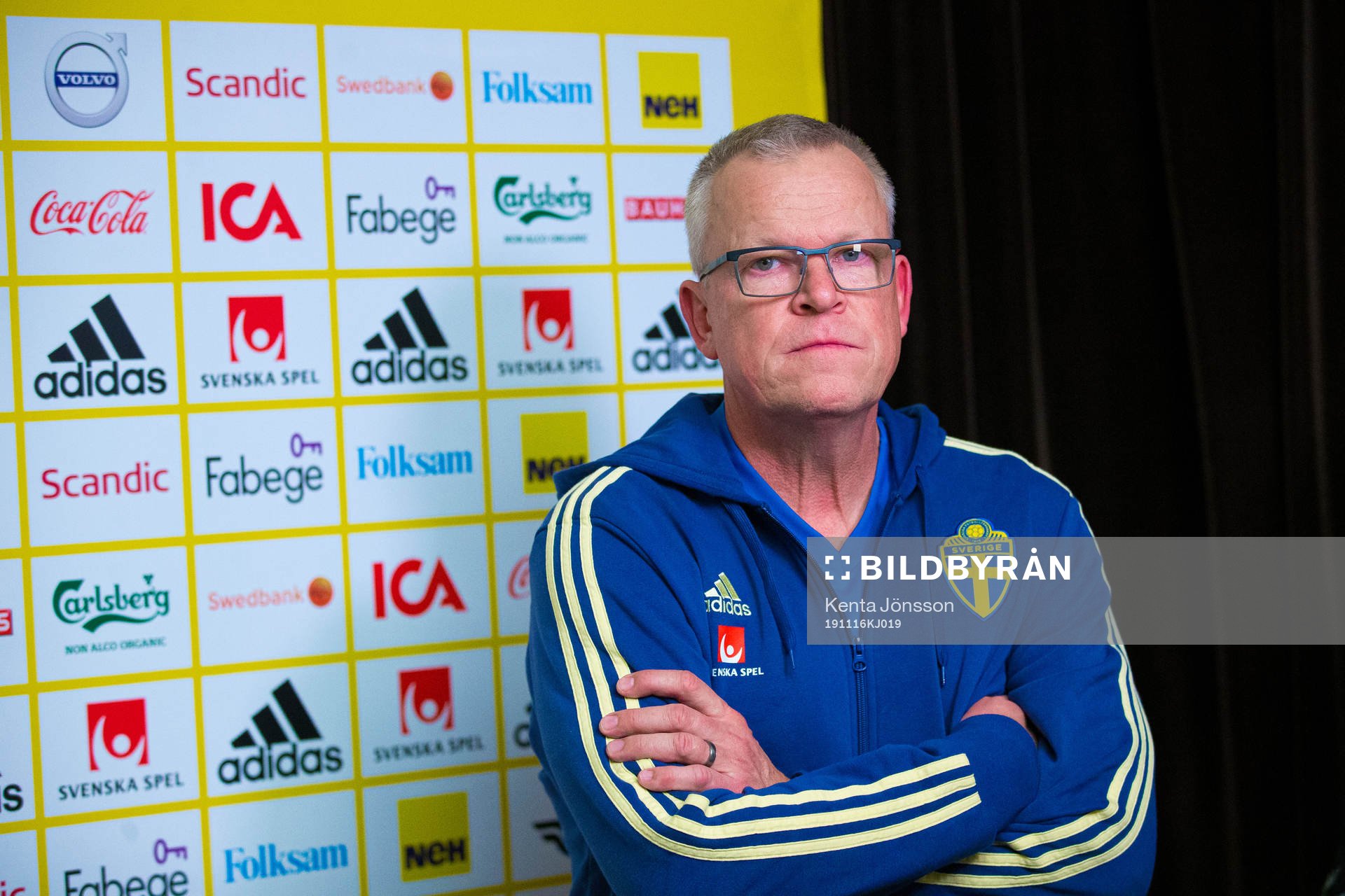 Head coach Janne Andersson of the Swedish national football