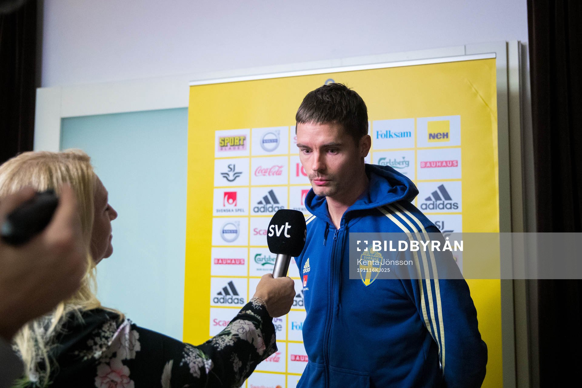 Mikael Lustig of the Swedish national football team