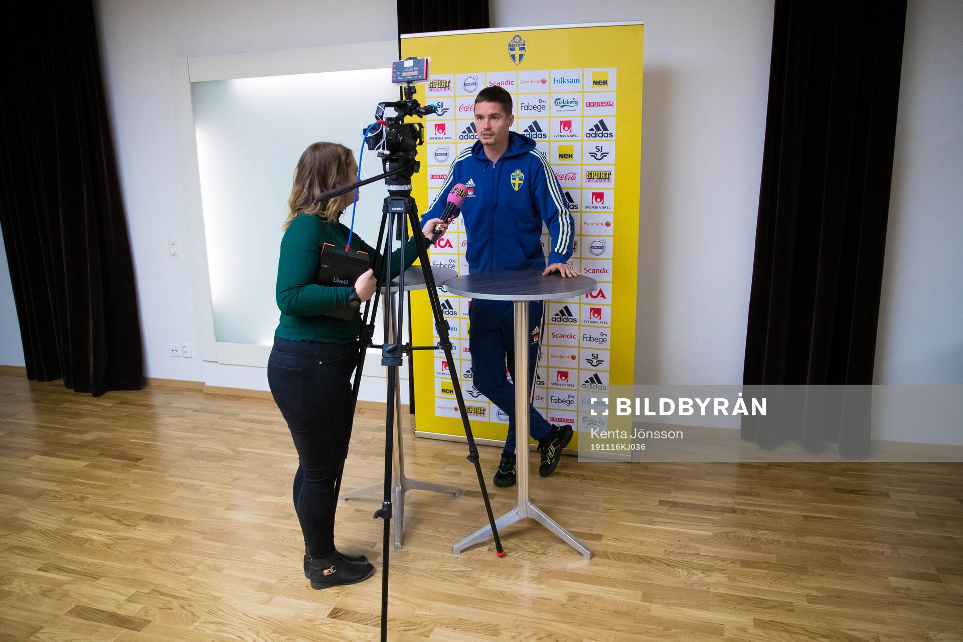 Mikael Lustig of the Swedish national football team