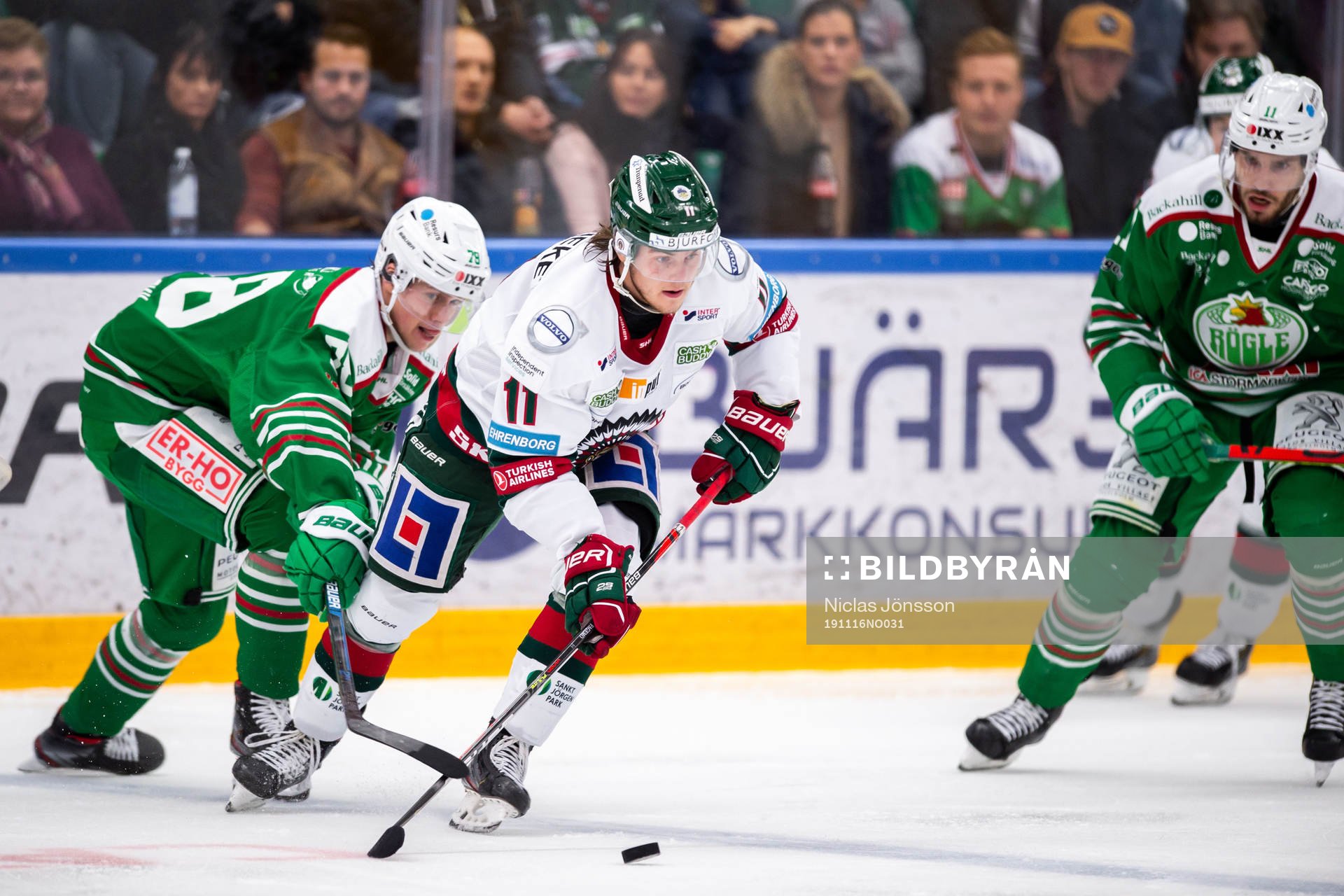 Rögles Dominik Bokk och Frölundas Samuel Fagemo