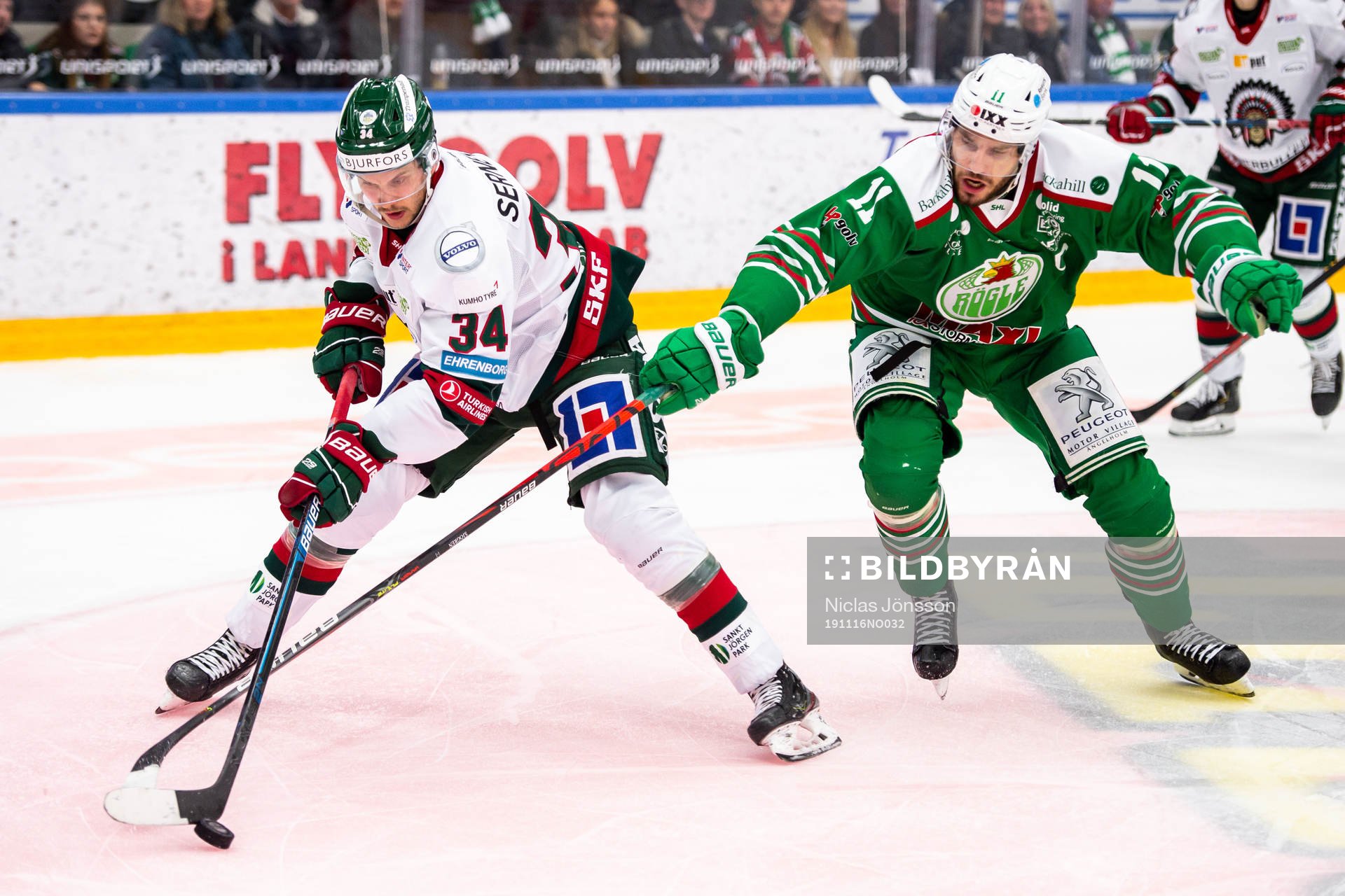 Frölundas Theodor Lennström och Rögles Mattias Sjögren