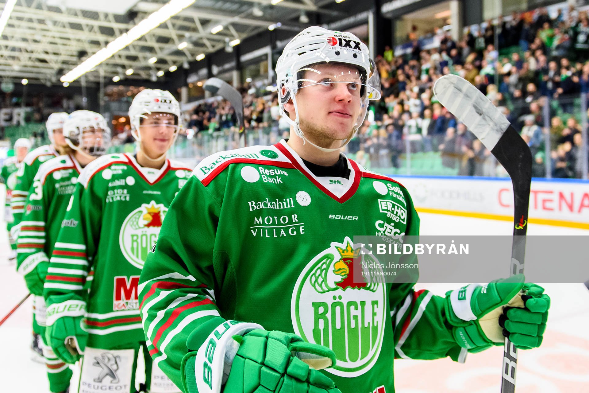 Rögles Kevin Wennström jublar