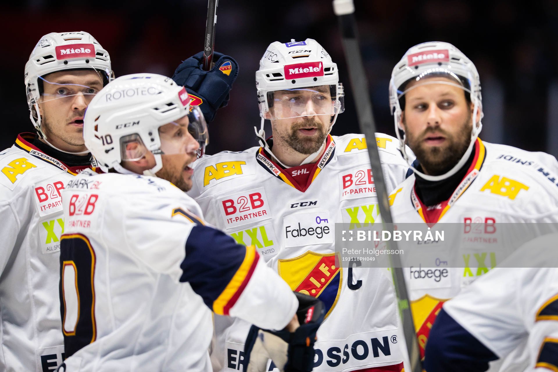 Djurgårdens Linus Hultström, Patrik Berglund och Dick