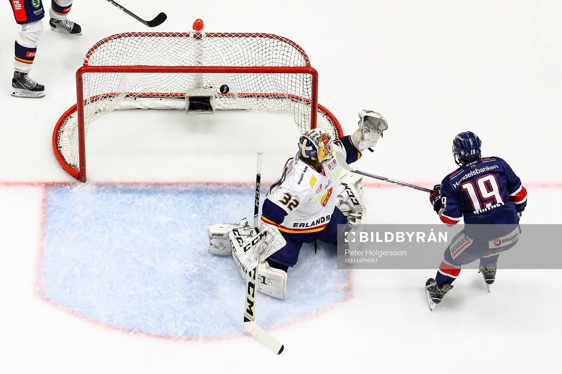 Mål 1-1 av Linköpings Joe Whitney förbi Djurgårdens