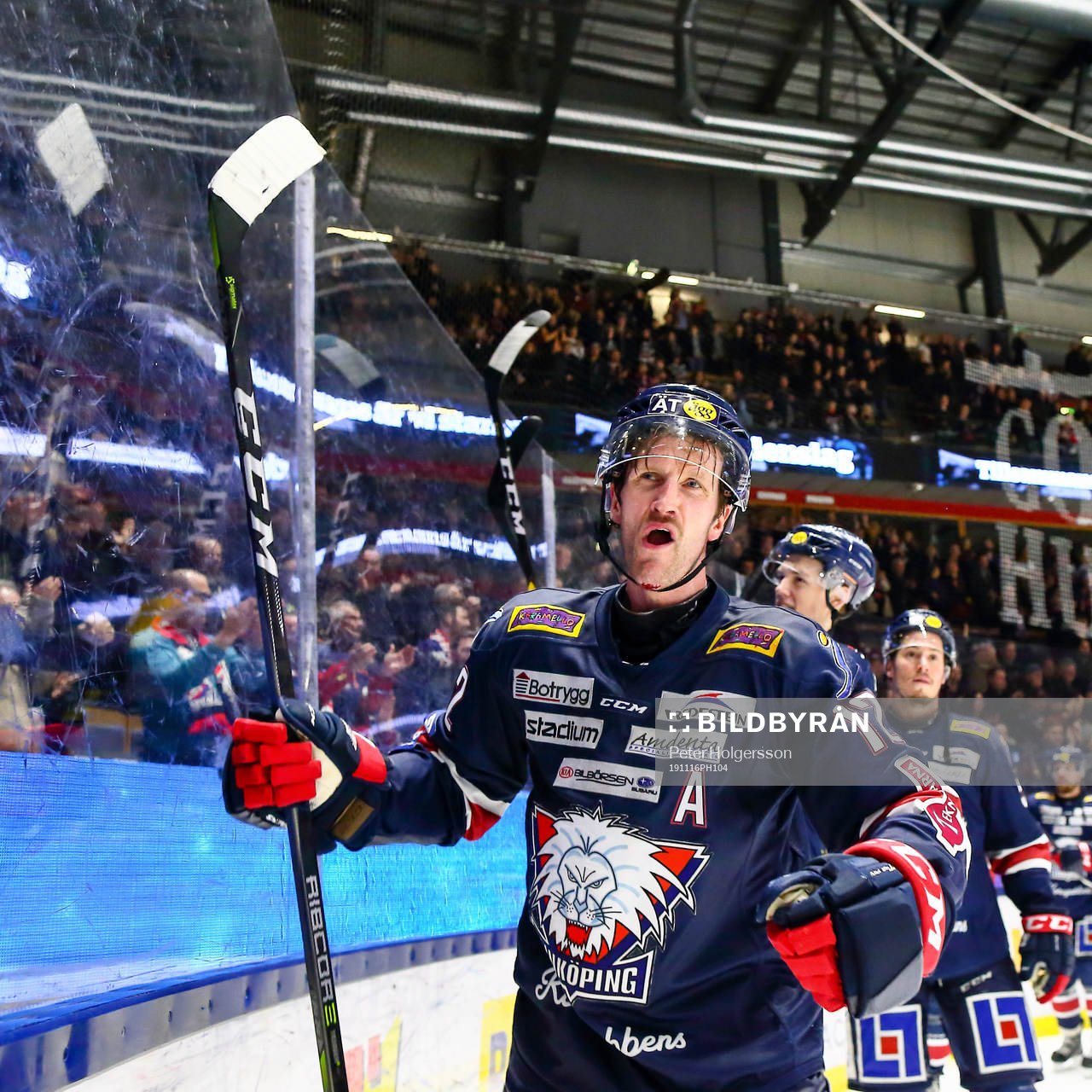 Linköpings Sebastian Karlsson jublar