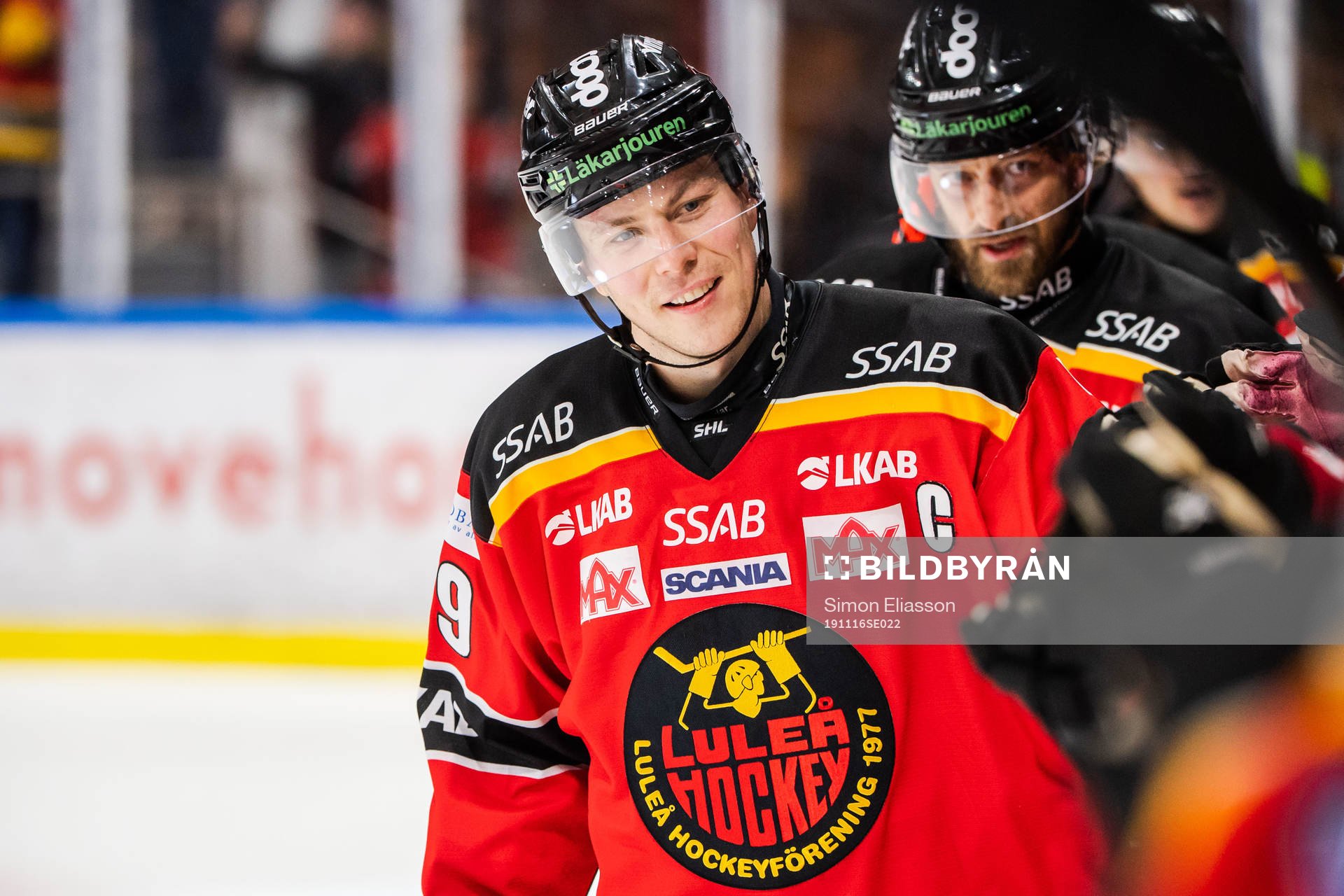 Luleås Erik Gustafsson jublar