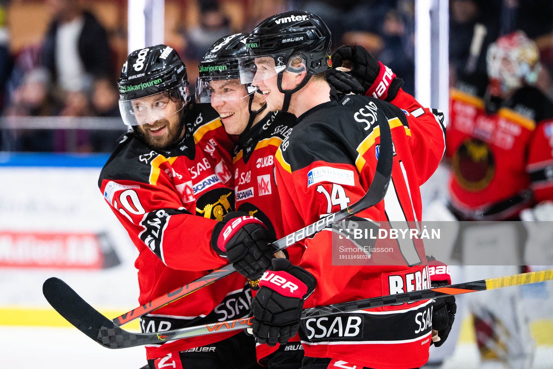 Luleås Daniel Sondell, Erik Gustafsson och Jonas Berglund