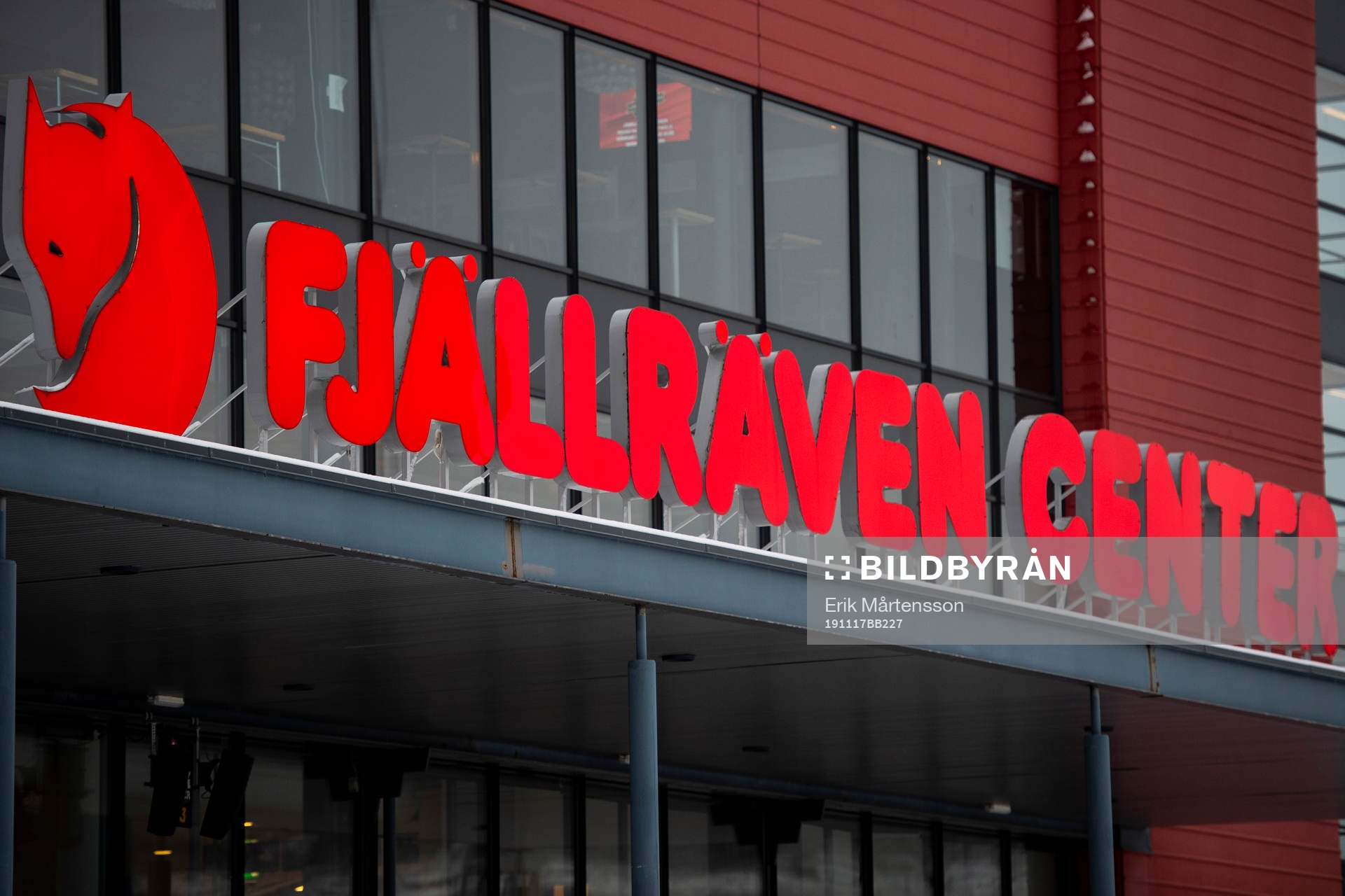 Exteriör av Fjällräven Center