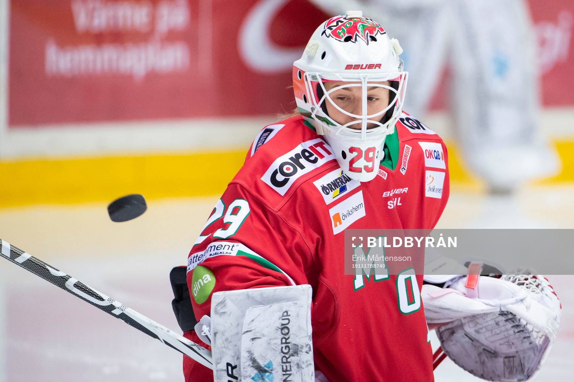 Modos målvakt Klara Peslarova
