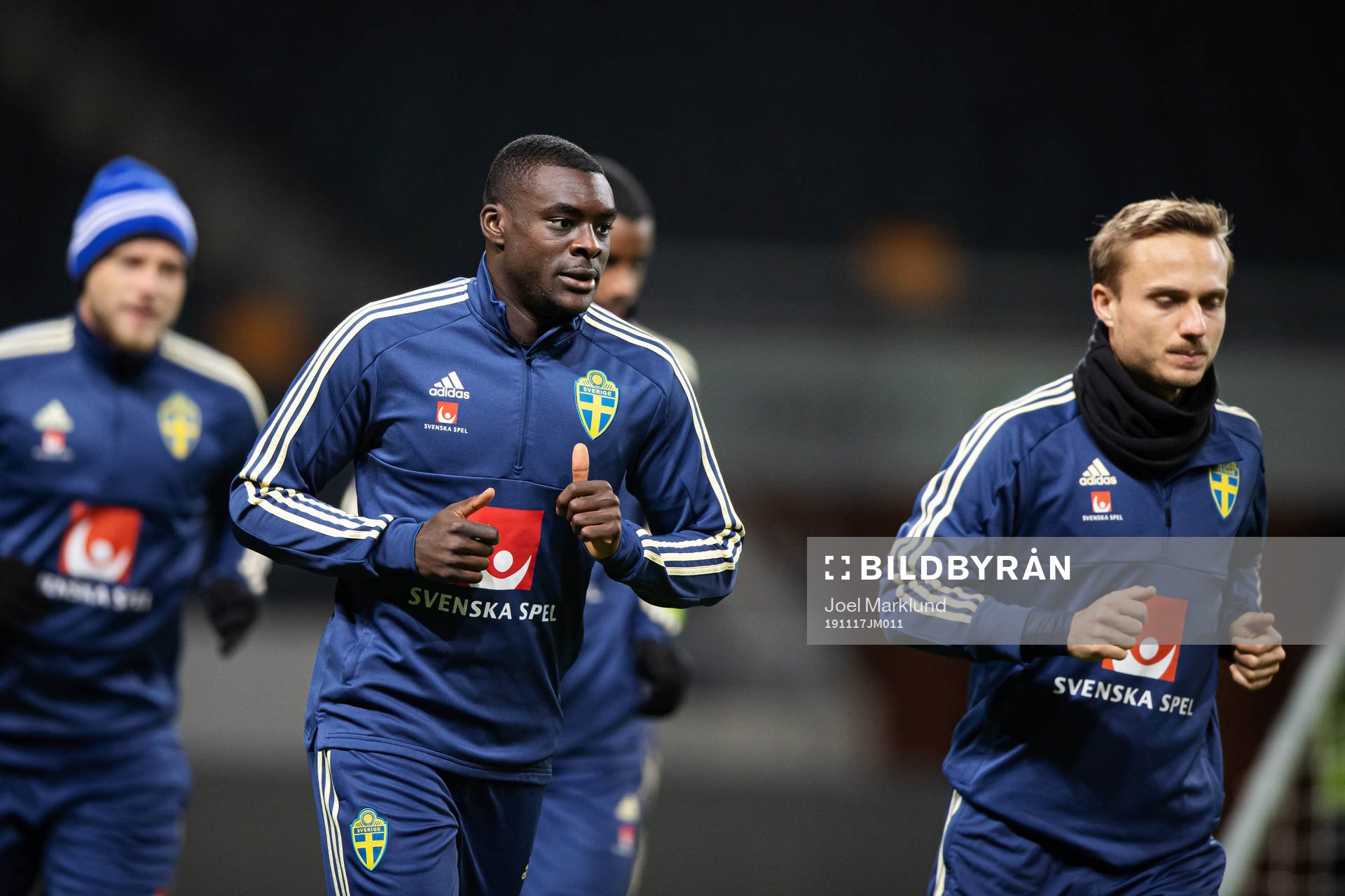 Ken Sema and Pierre Bengtsson of the Swedish national