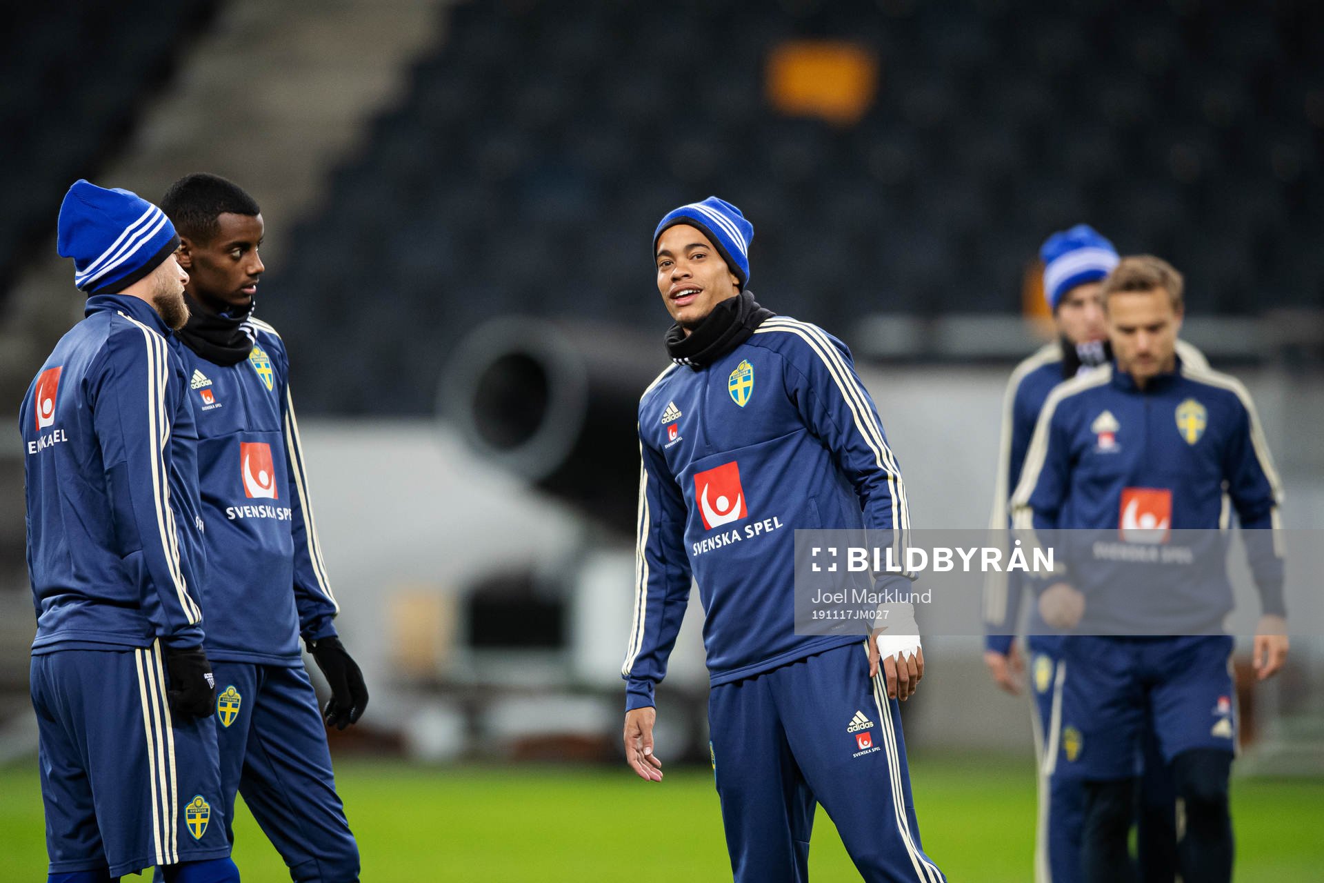 John Guidetti, Alexander Isak and Robin Quaison of the
