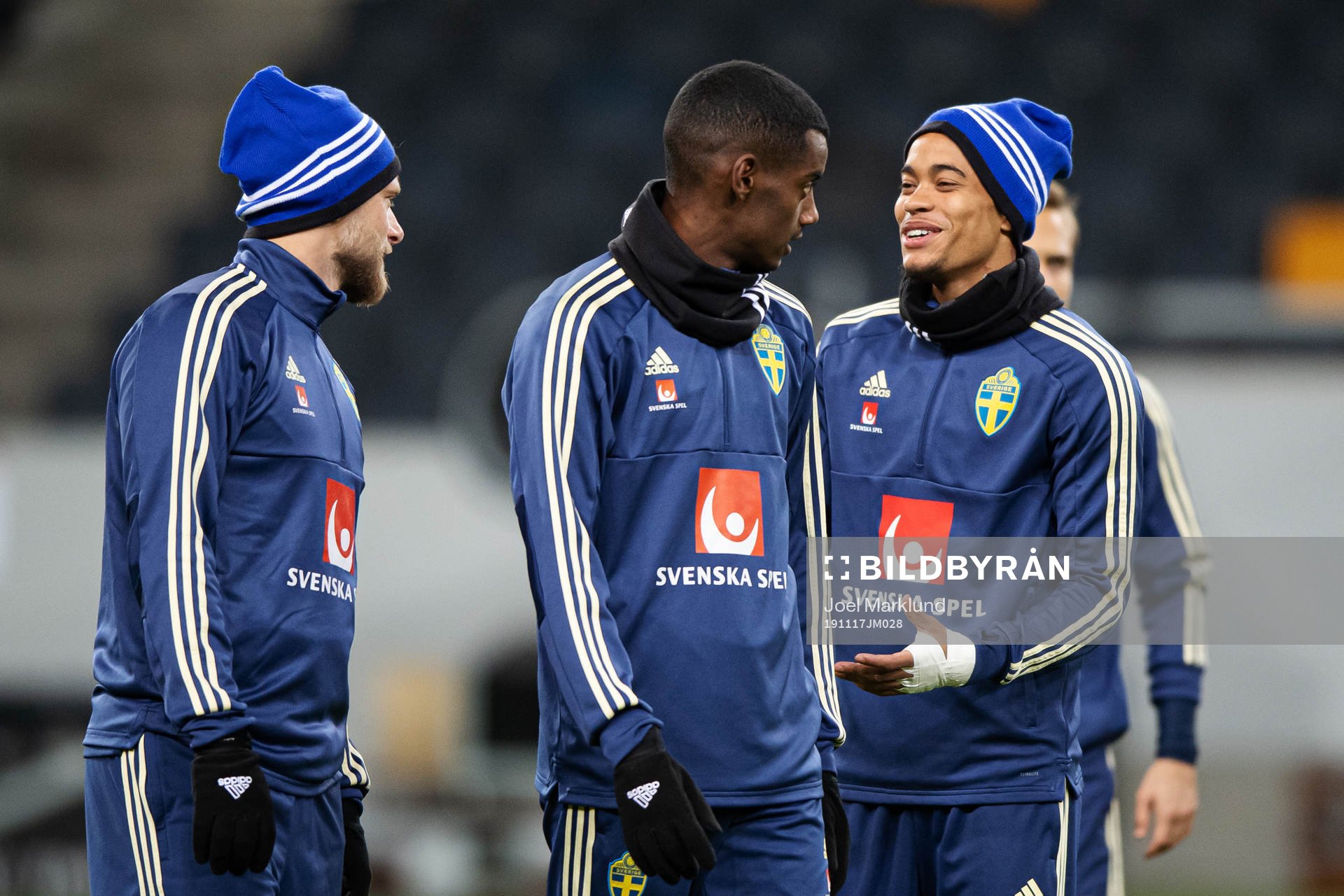 John Guidetti, Alexander Isak and Robin Quaison of the