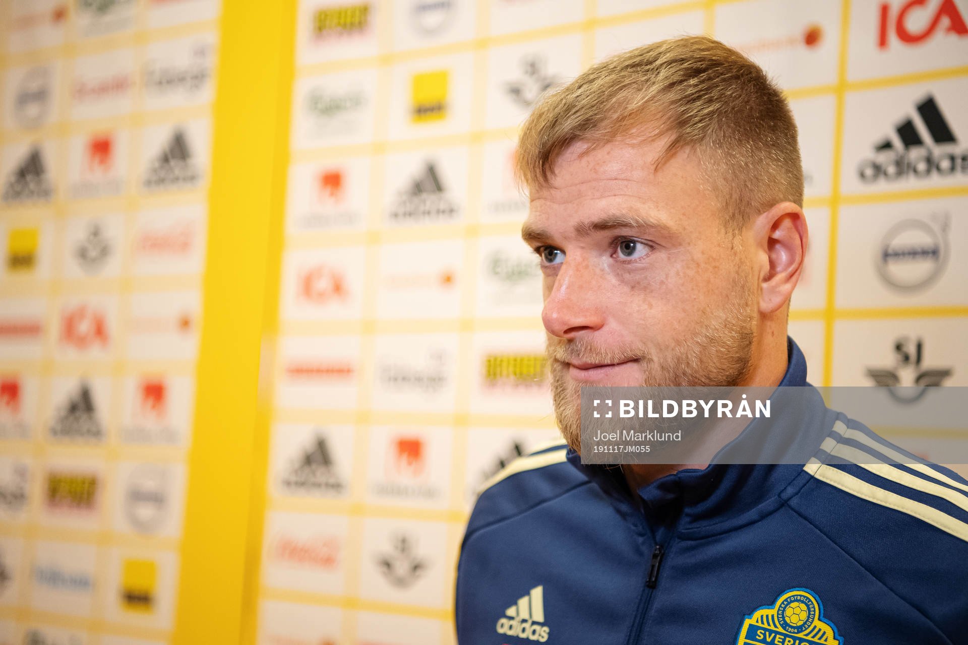 John Guidetti of the Swedish national football team