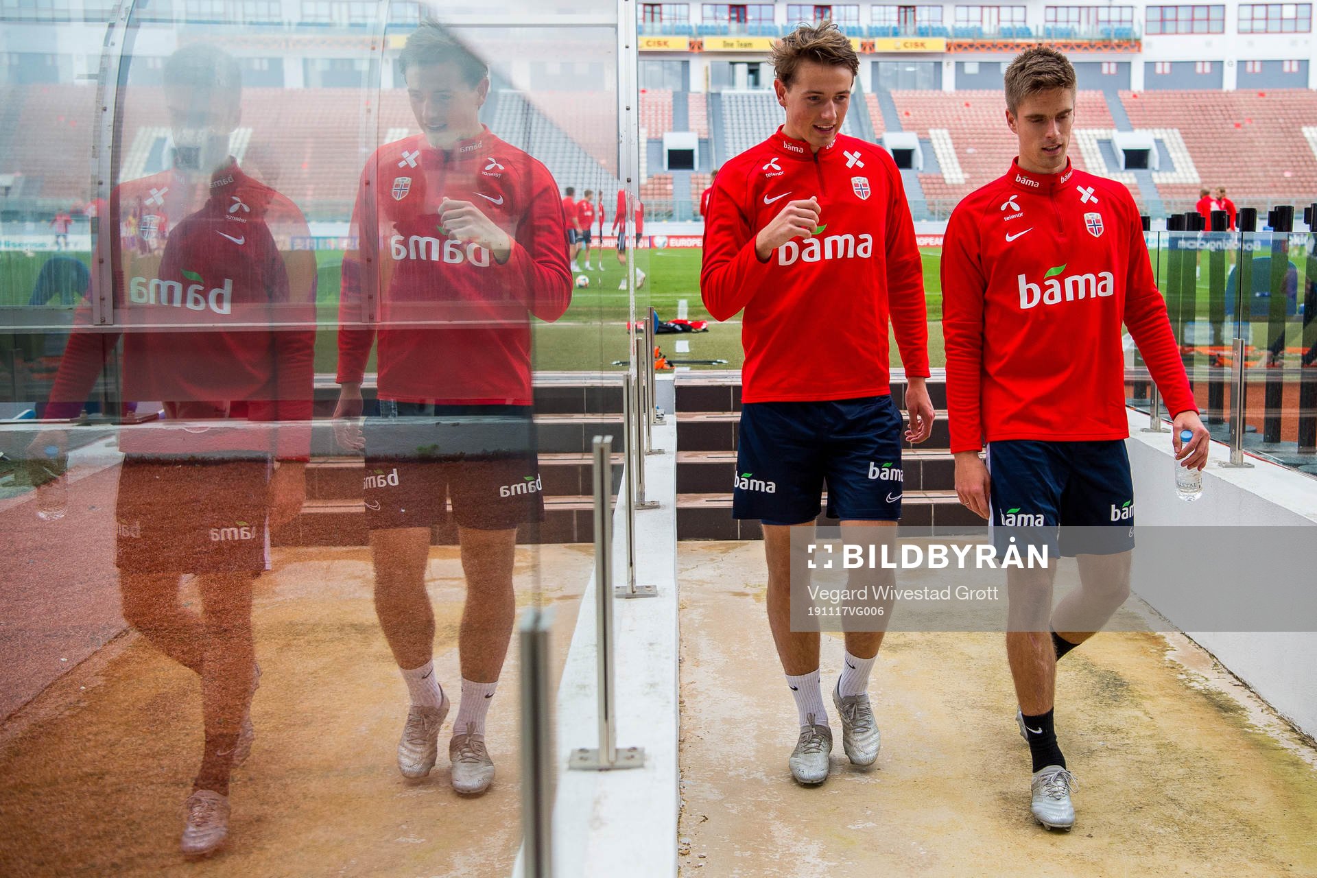 Sander Berge and Markus Henriksen of Norway