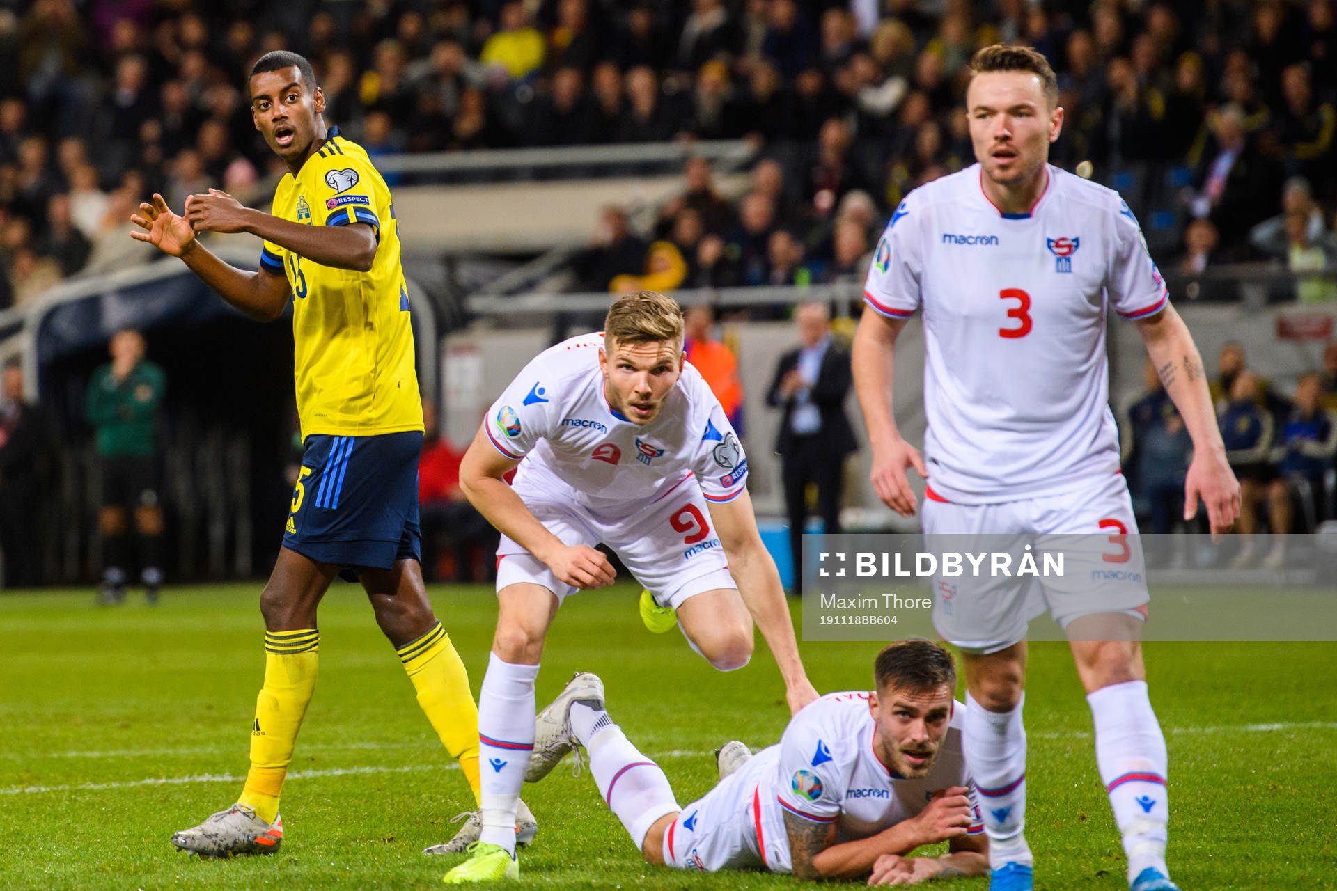 Alexander Isak of Sweden looks dejected