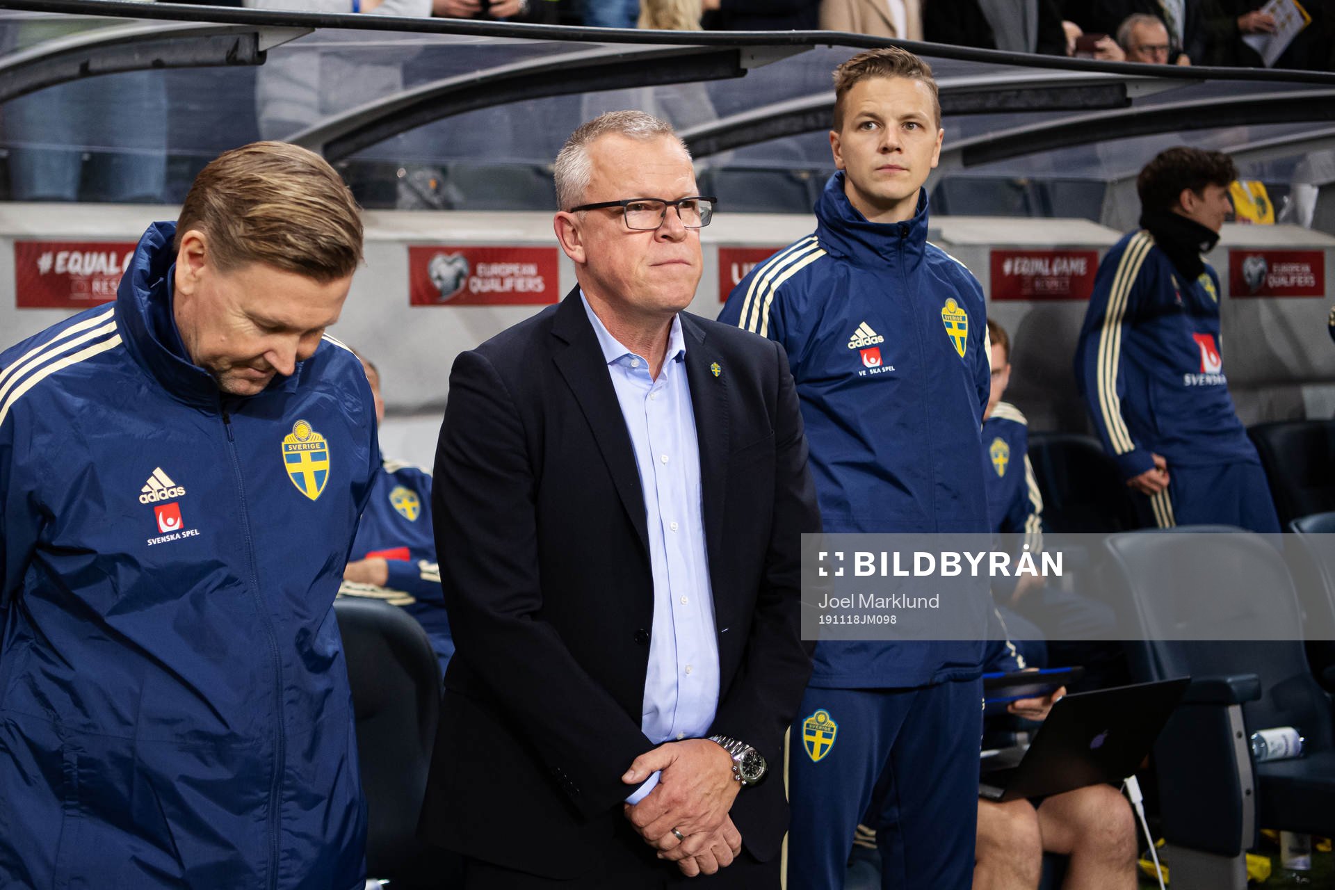 Assistant coach Peter Wettergren, head coach Janne