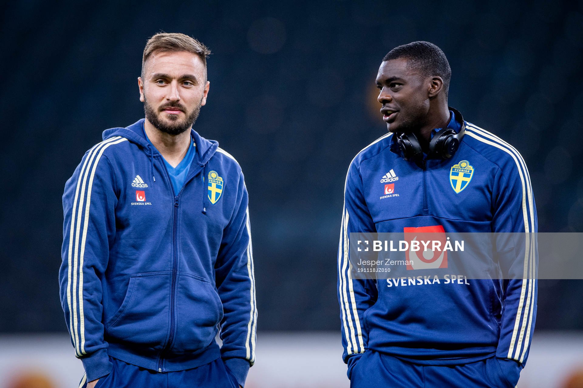 Muamer Tankovic and Ken Sema of Sweden