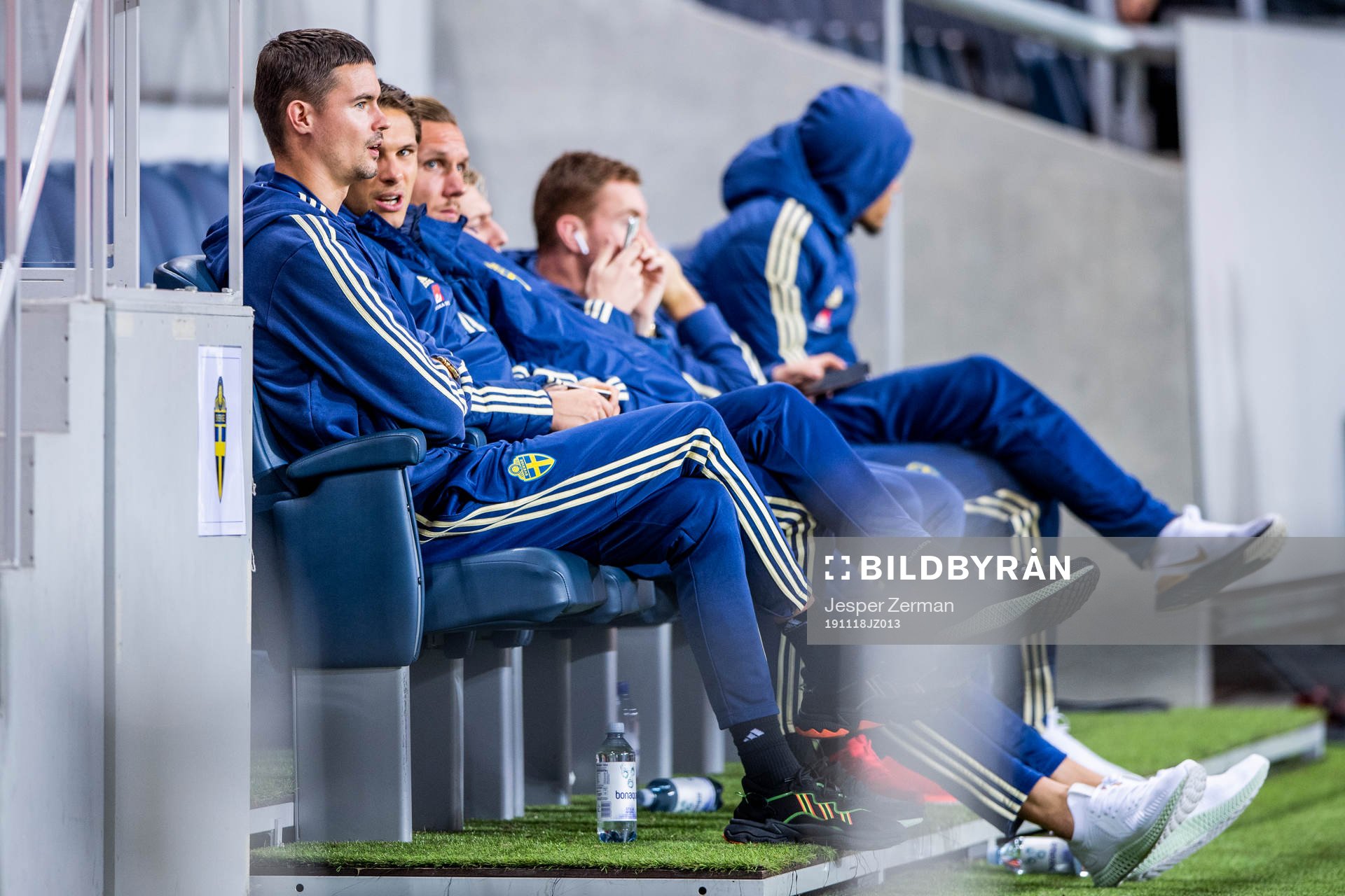 Mikael Lustig and Albin Ekdal of Sweden