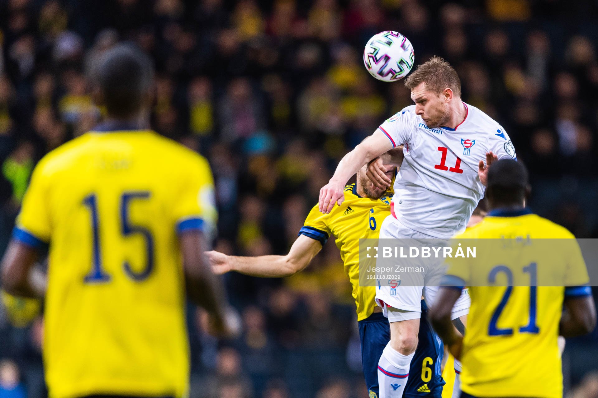 Marcus Danielson of Sweden and Klaemint Olsen of Faroe