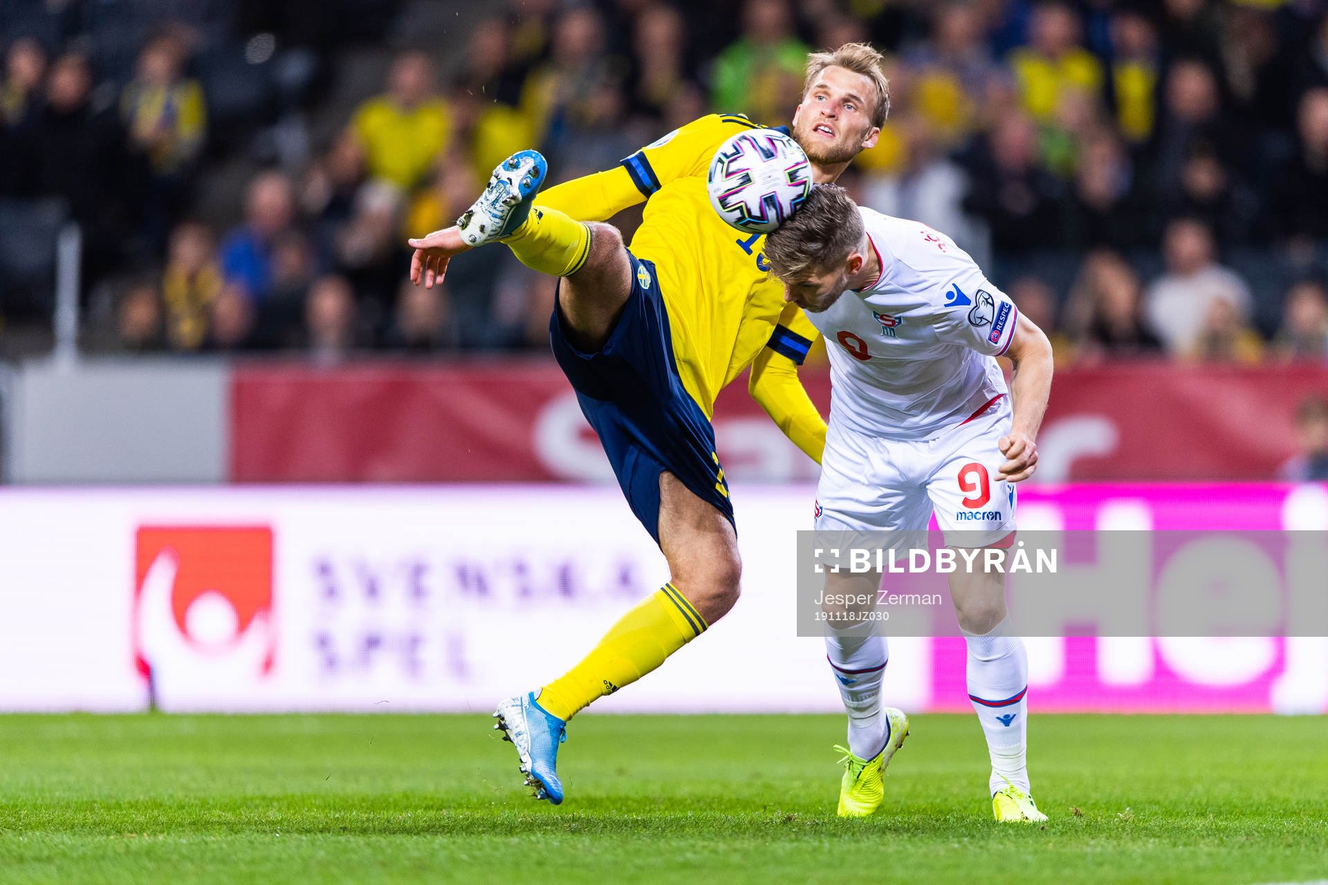 Sebastian Andersson of Sweden and Gilli Rólantsson of
