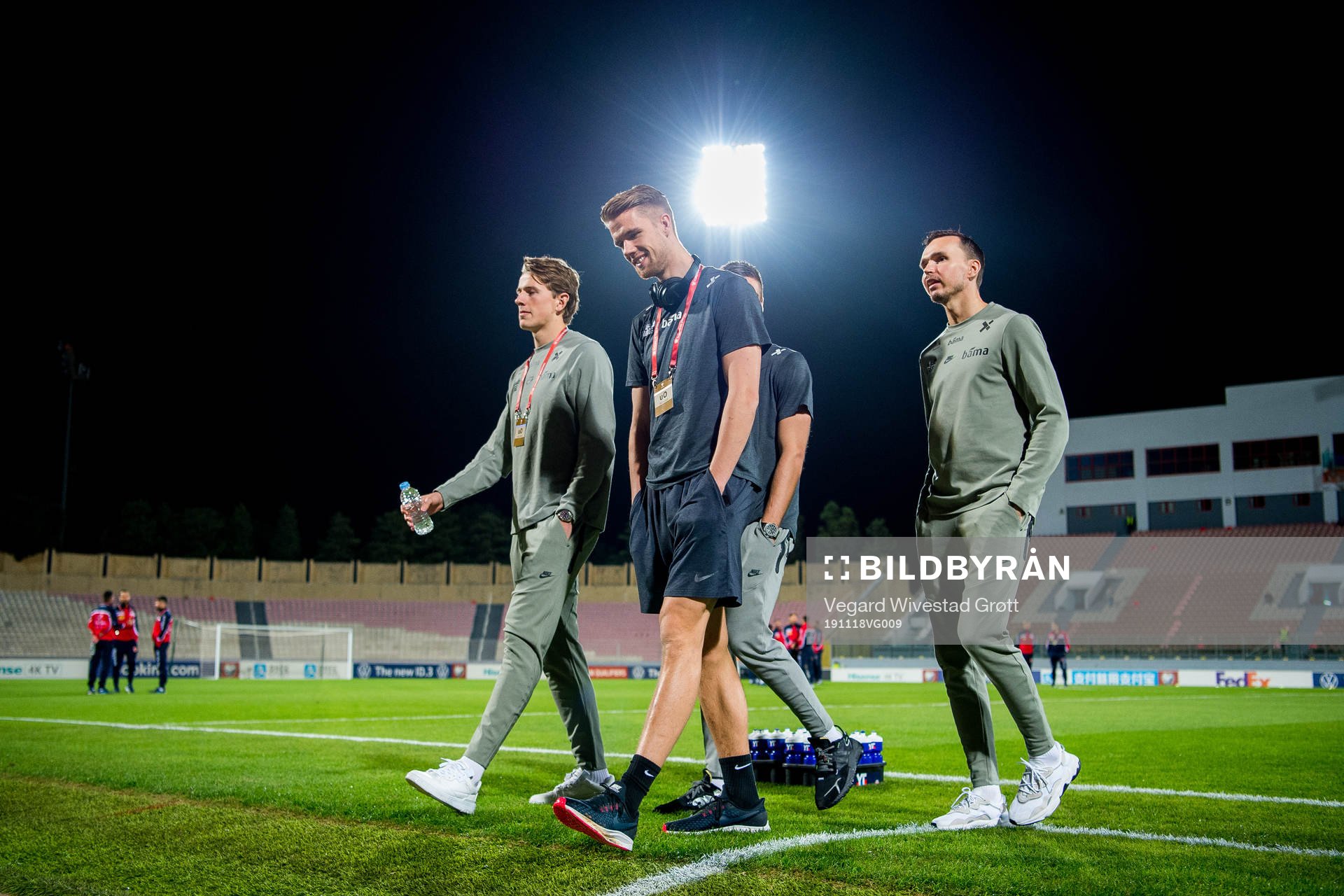 Sander Berge, Kristoffer Ajer and Ole Kristian Selnæs of