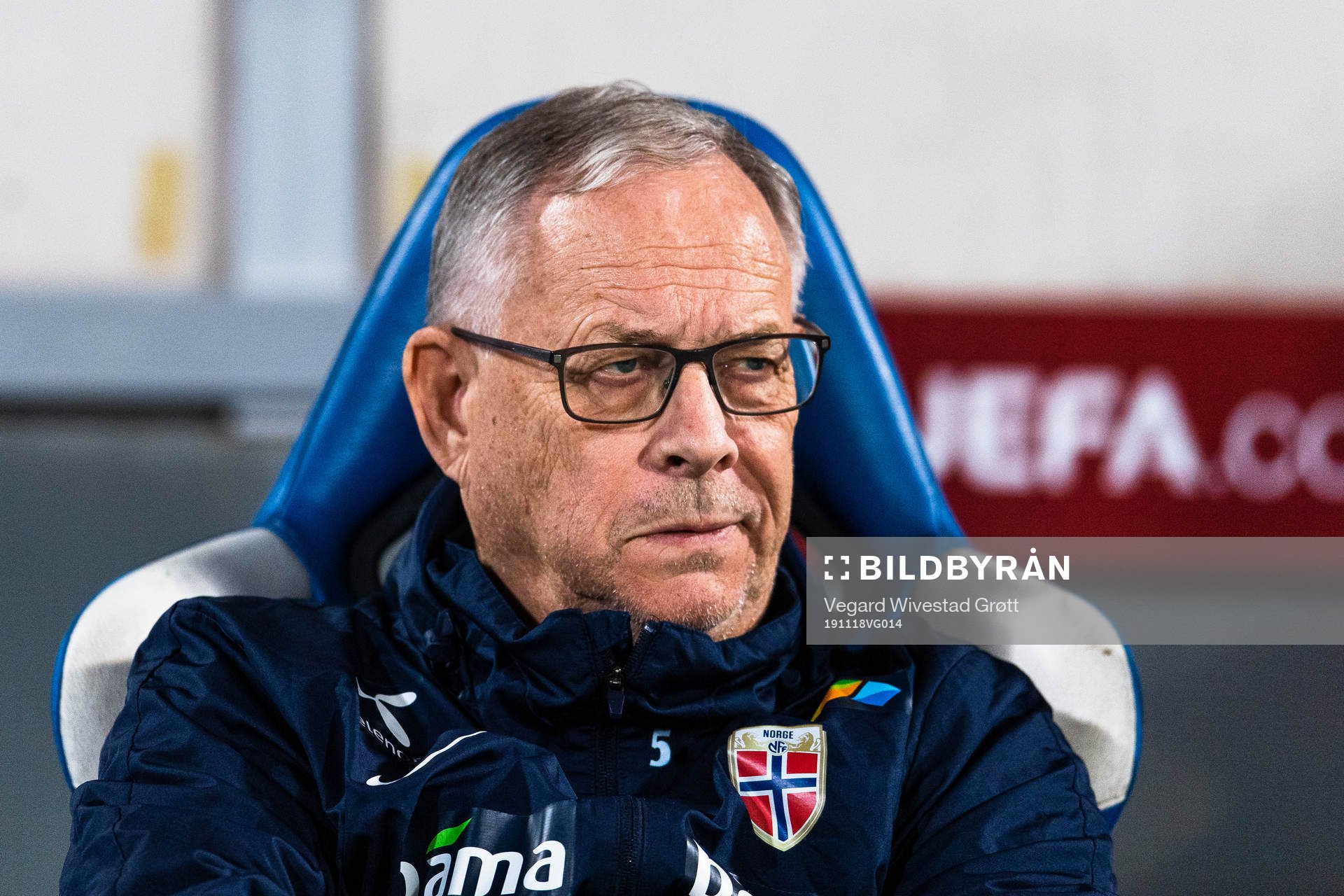 Lars Lagerbäck, head coach of Norway