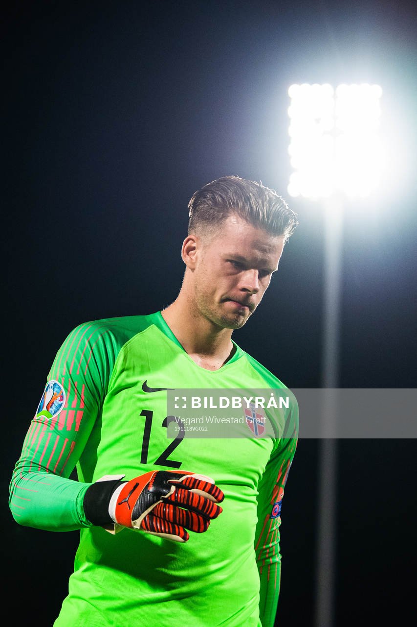 Goalkeeper Ørjan Nyland of Norway