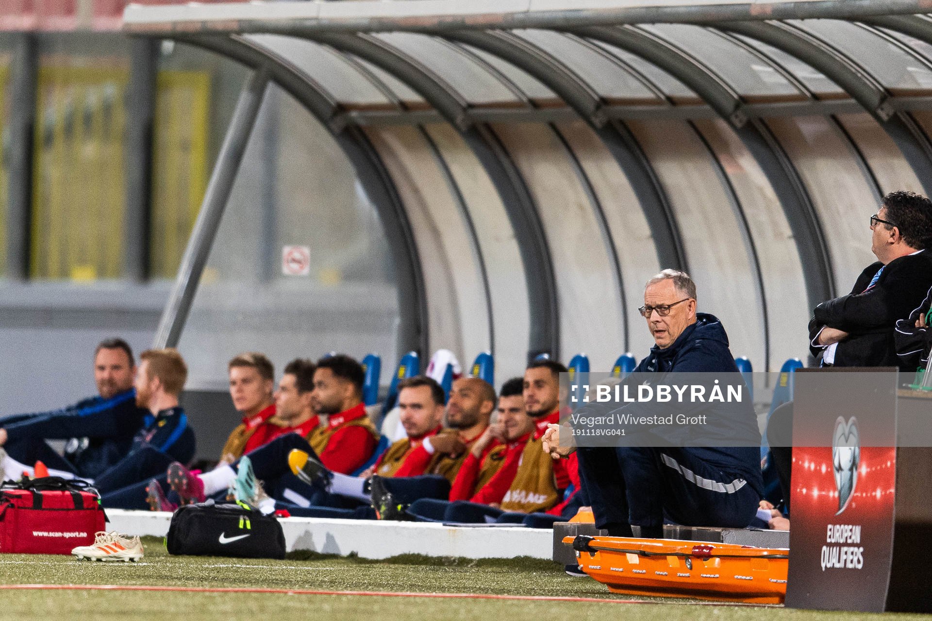 Lars Lagerbäck, head coach of Norway