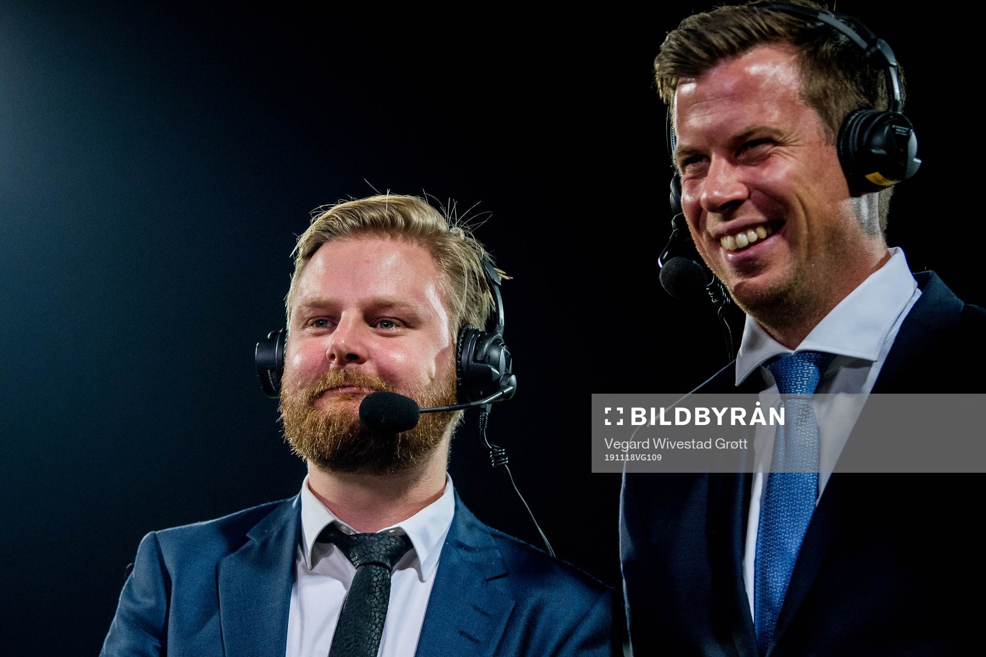 Marius Skjelbæk and Jesper Mathisen of TV 2