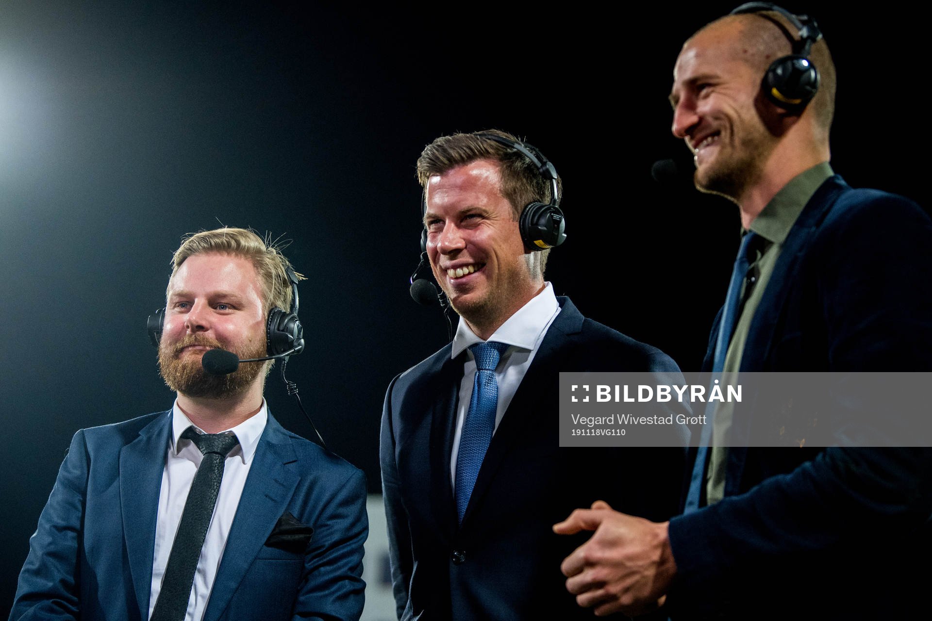 Marius Skjelbæk, Jesper Mathisen and Brede Hangeland of TV