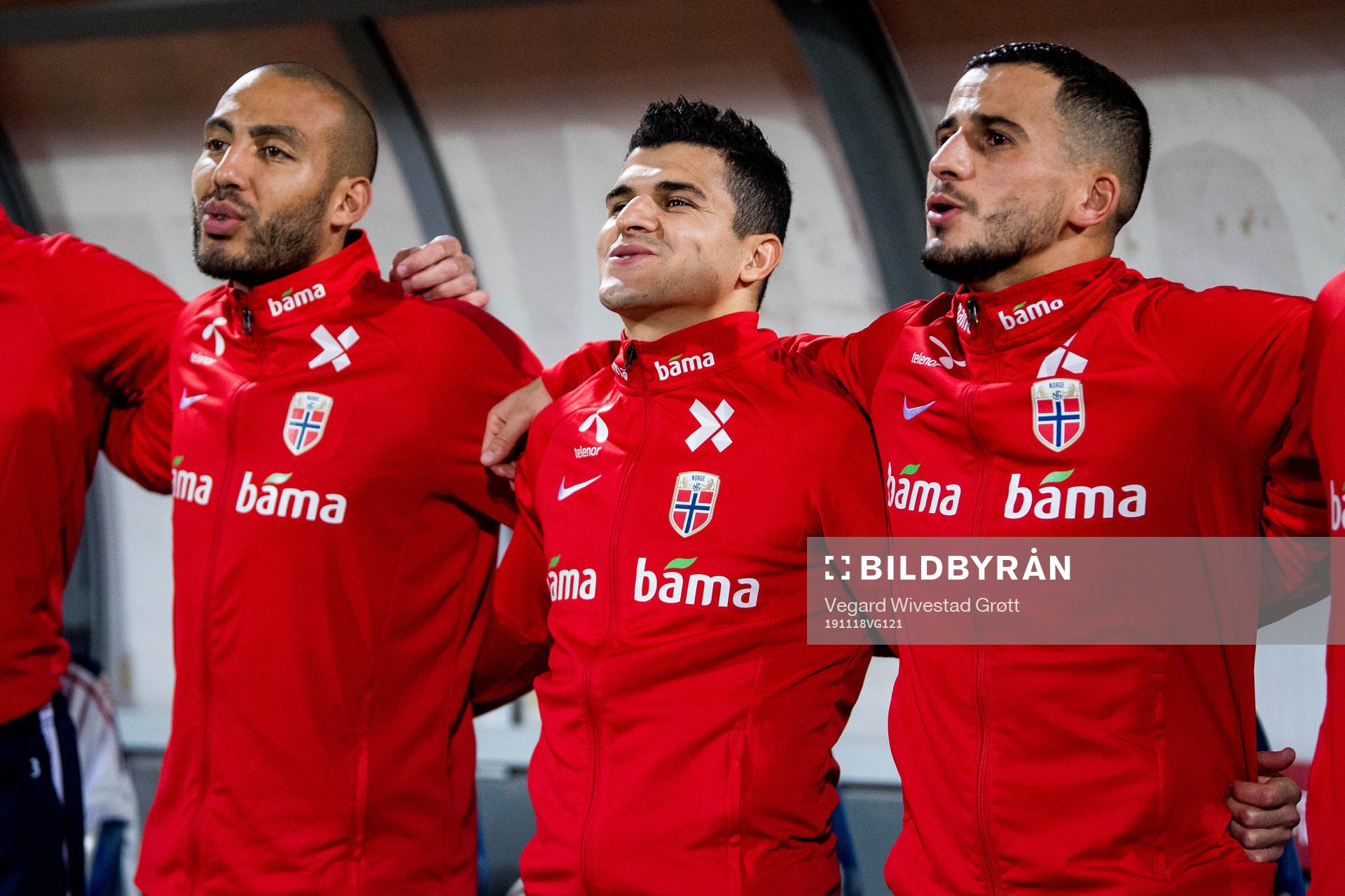 Haitam Aleesami, Tarik Elyounoussi and Omar Elabdellaoui of