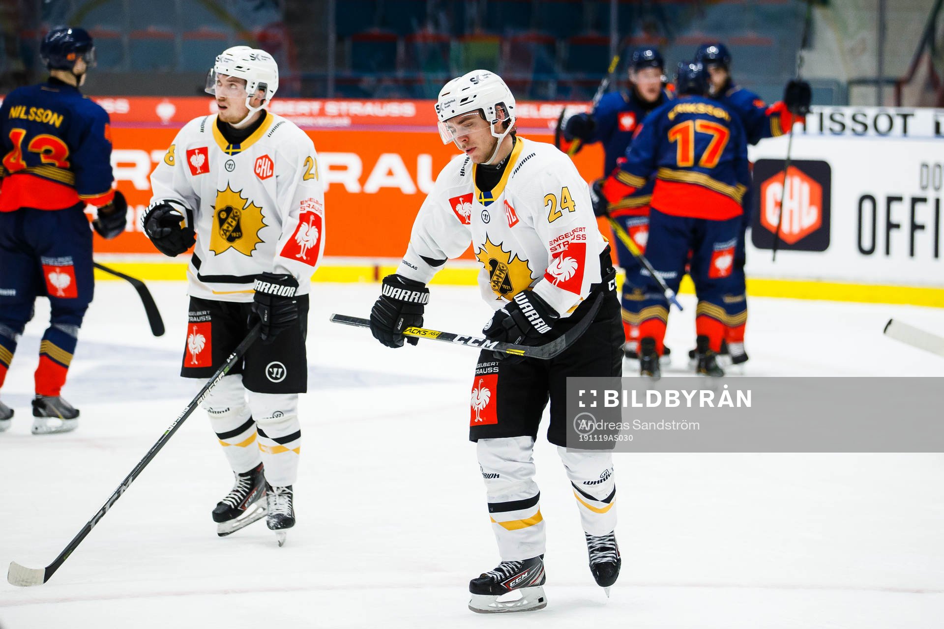 Andreas Wingerli of Skellefteå looks dejected