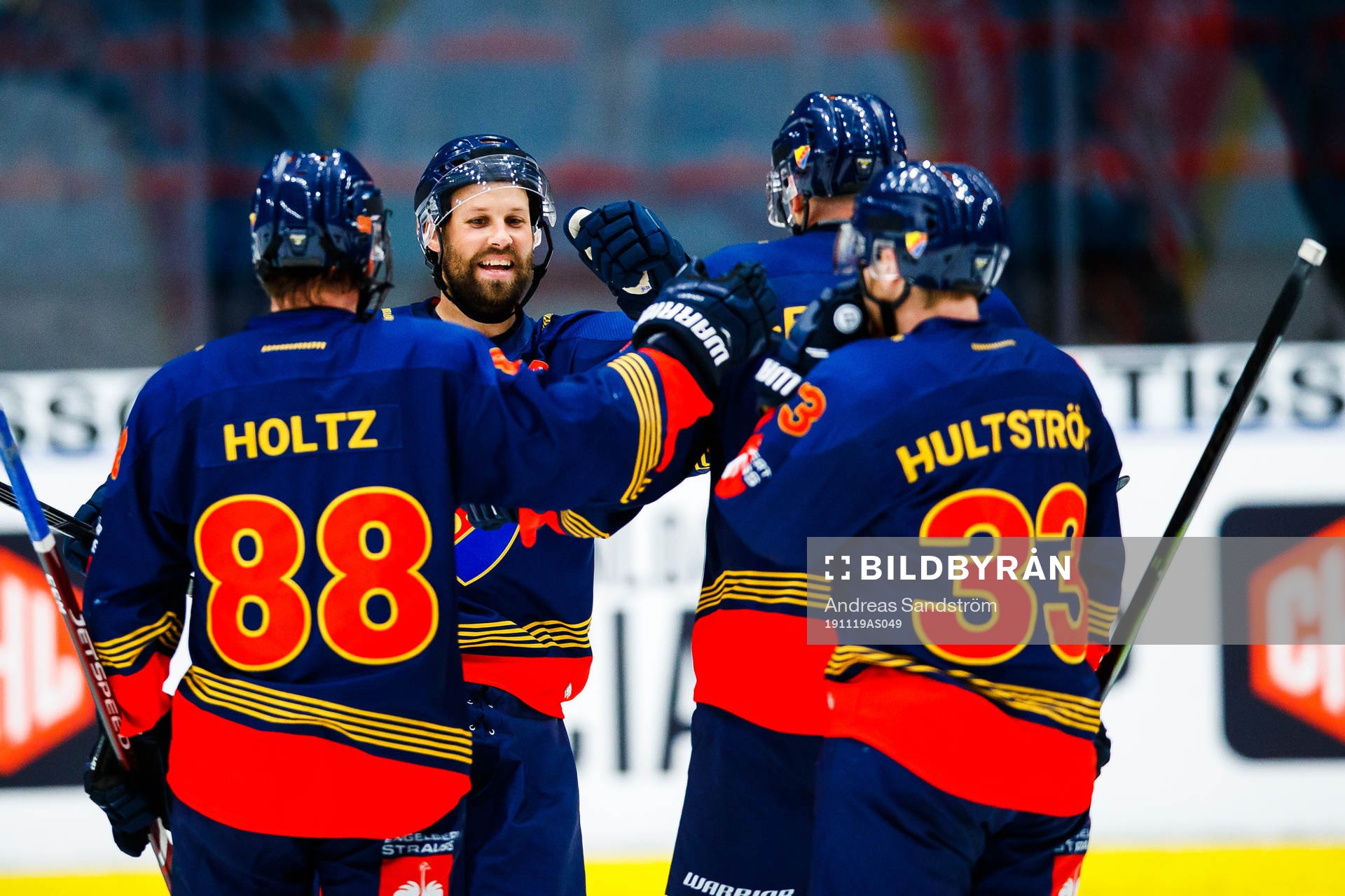 Dick Axelsson , Patrik Berglund, Alexander Holtz and Linus