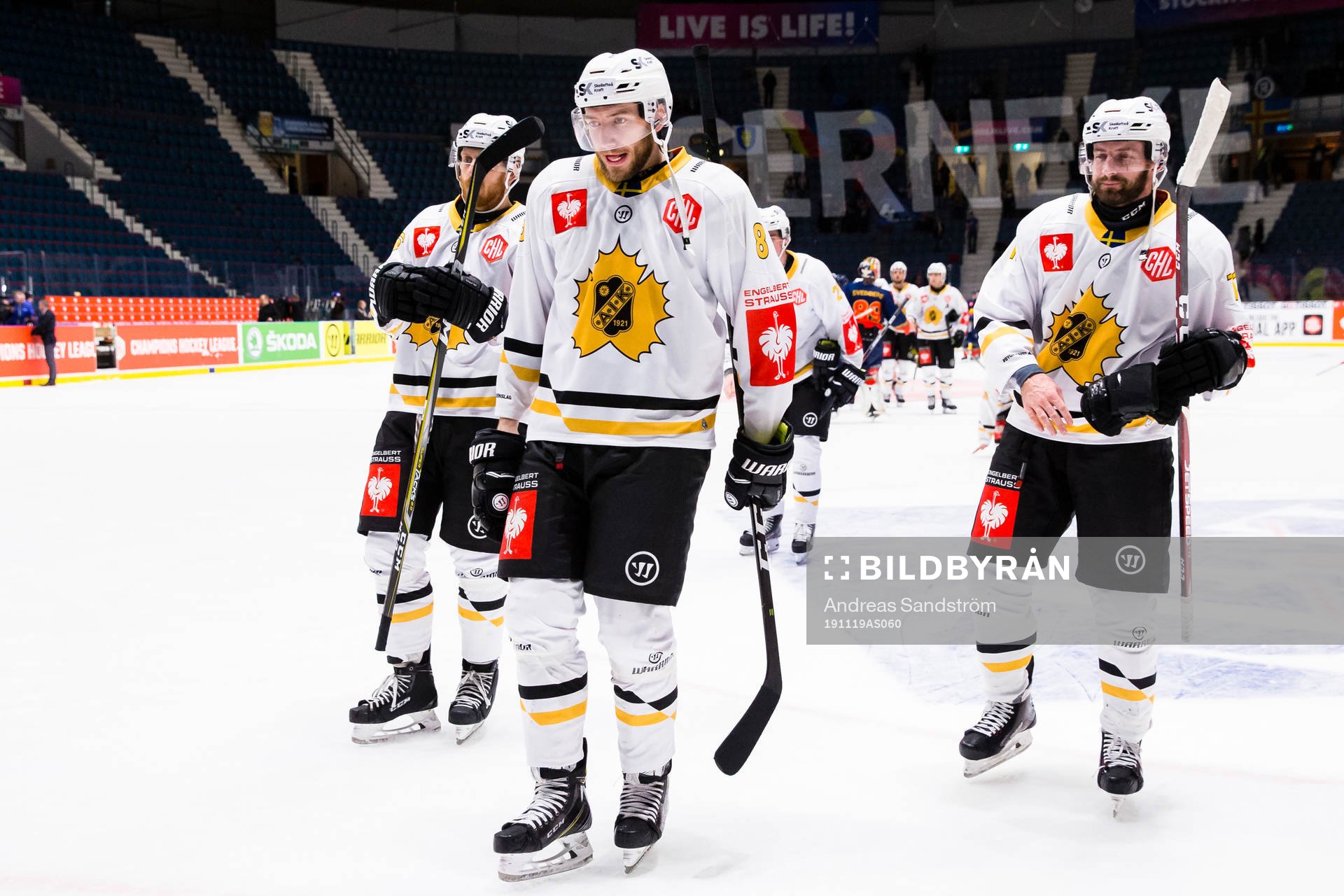 Petter Granberg of Skellefteå looks dejected