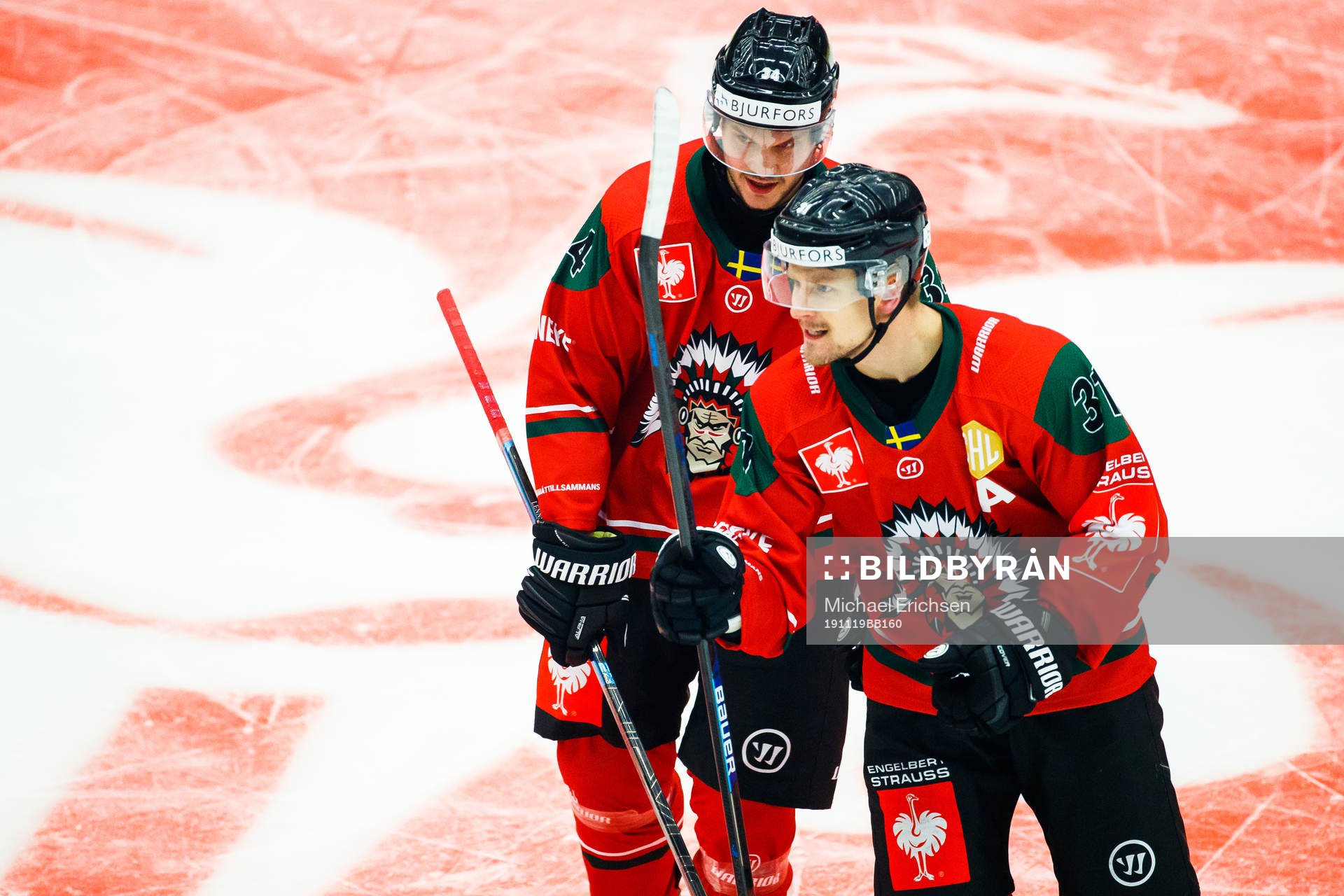 Nicklas Lasu of Frölunda celebres