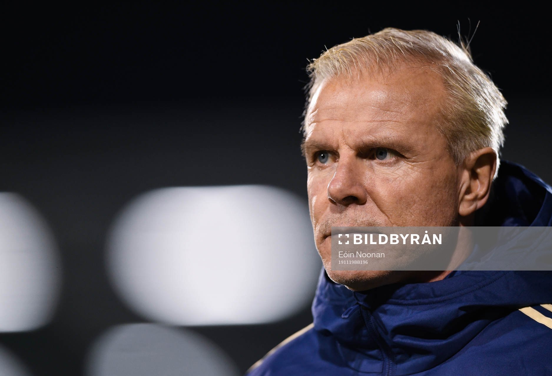 19 November 2019; Sweden manager Roland Nilsson prior to