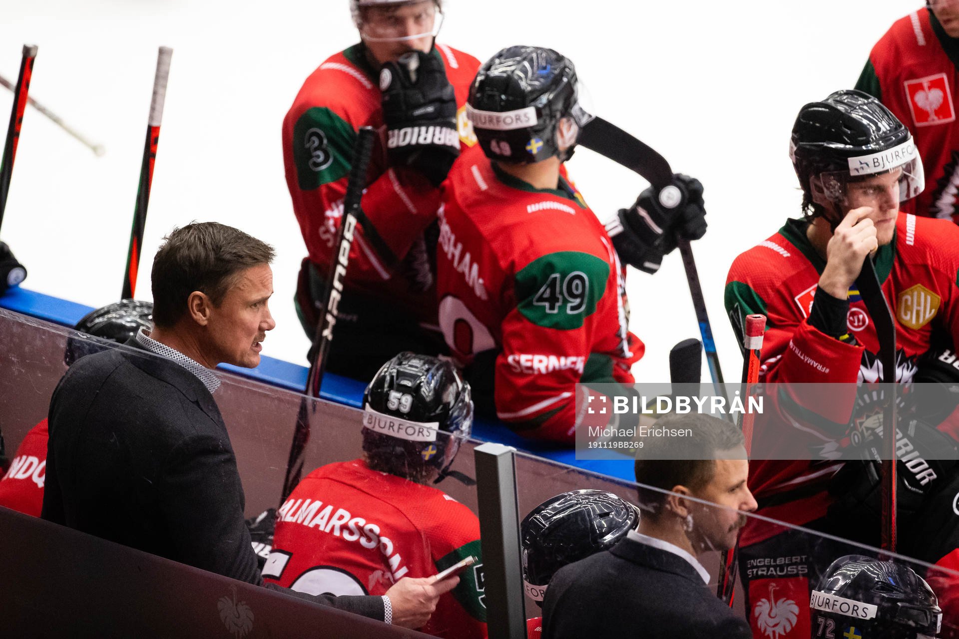 Head coach Roger Rönnberg of Frölunda