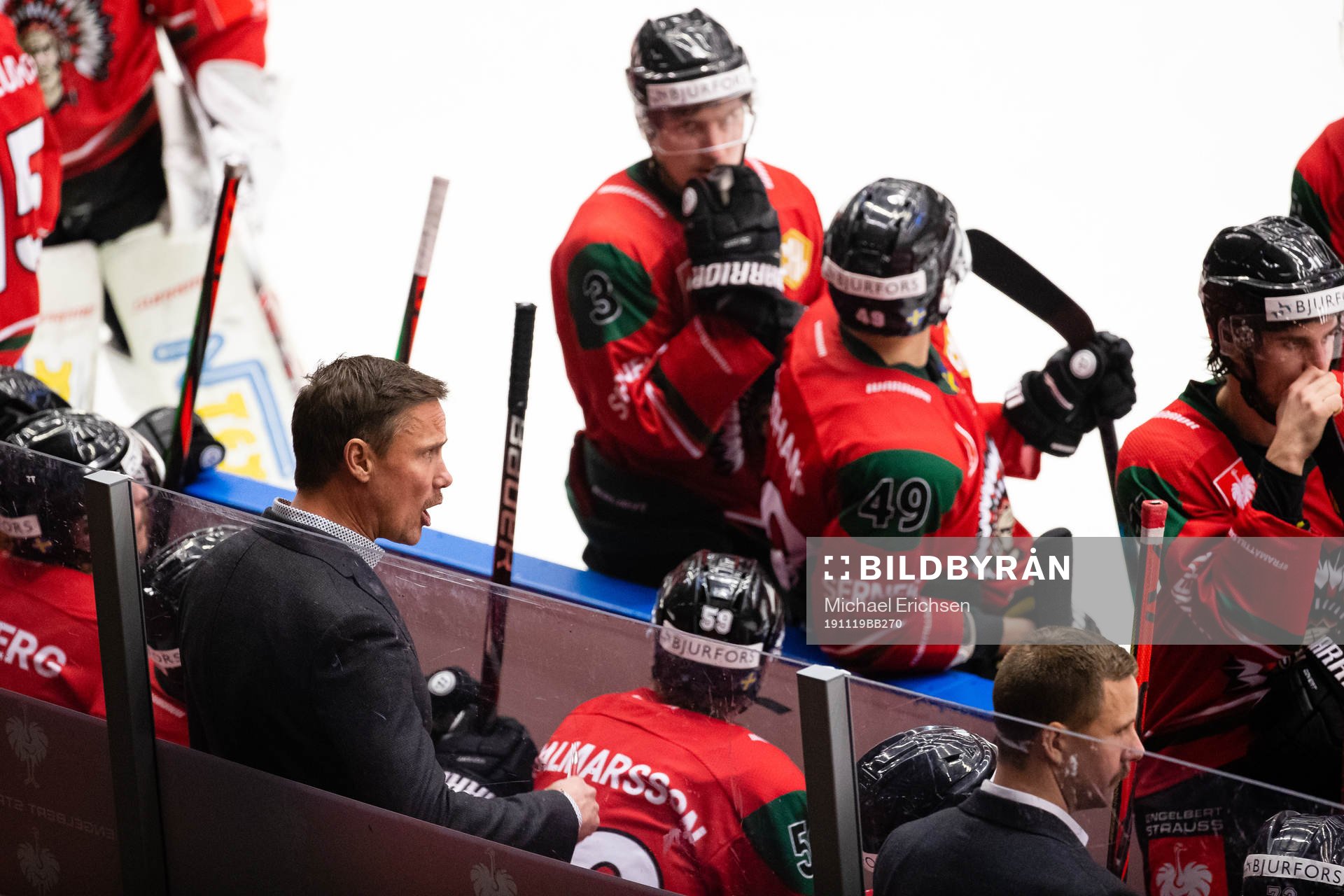 Head coach Roger Rönnberg of Frölunda
