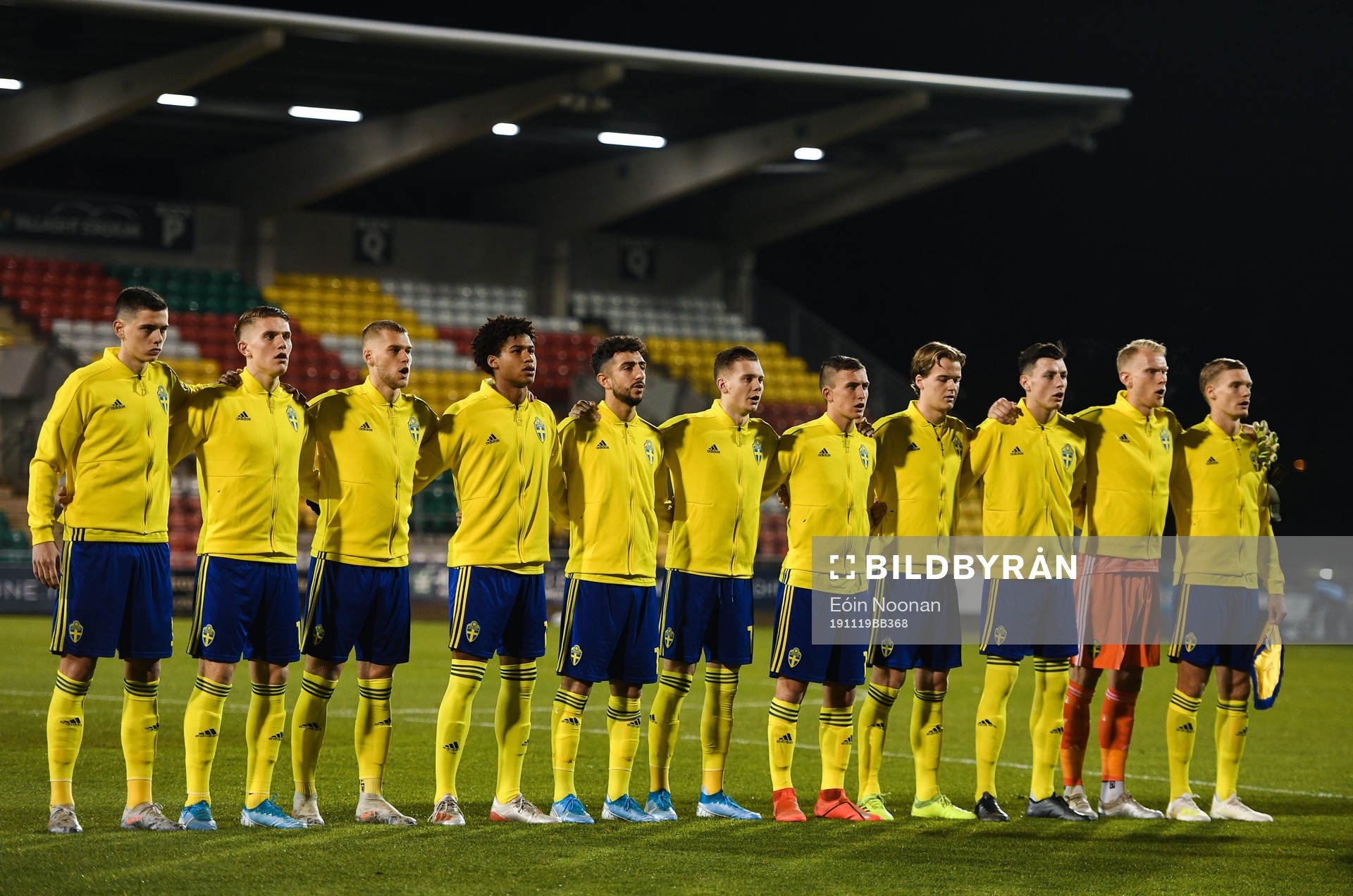 19 November 2019; Goalkeeper Pontus Dahlberg, Felix Beijmo,