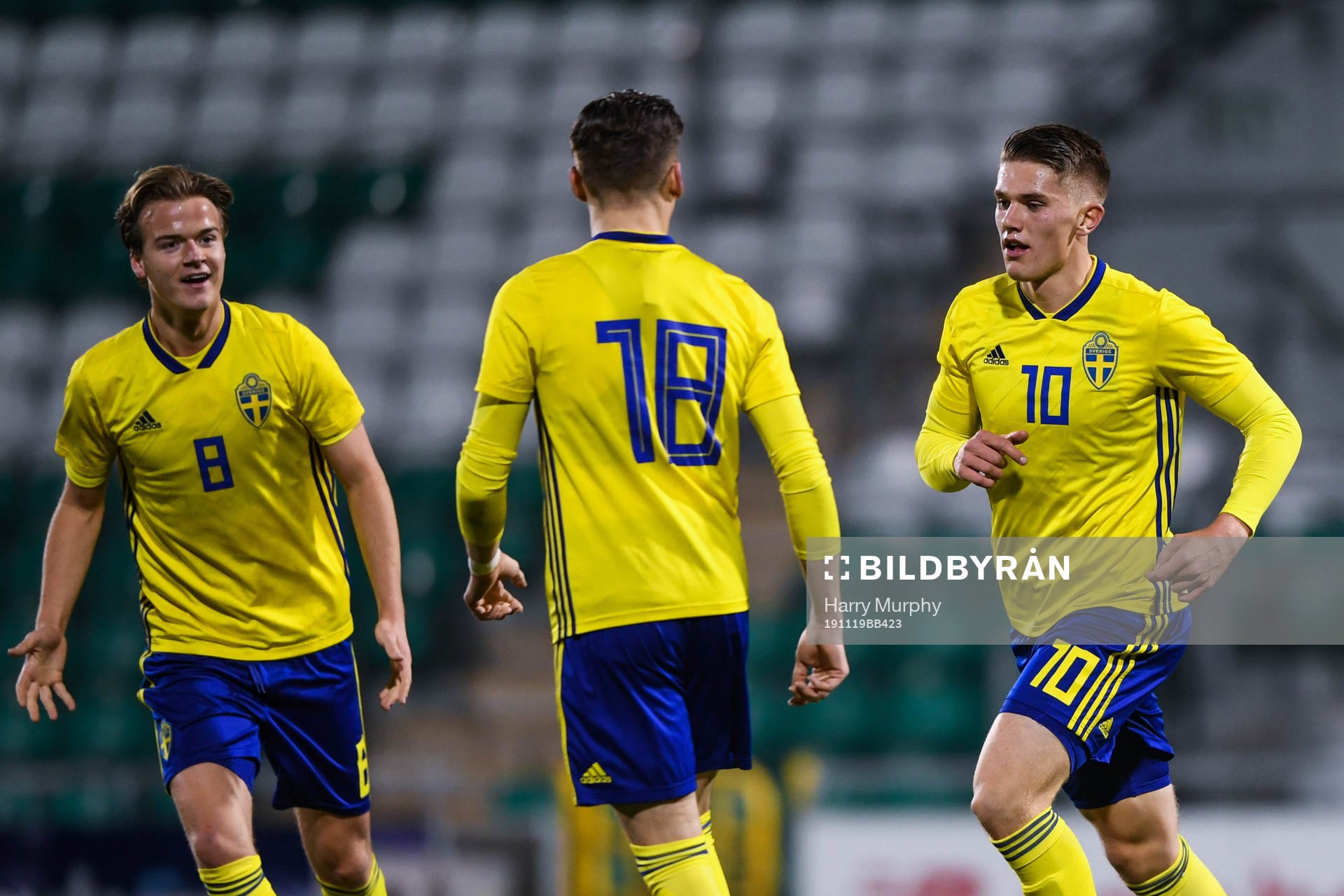 19 November 2019; Viktor Gyokeres of Sweden celebrates