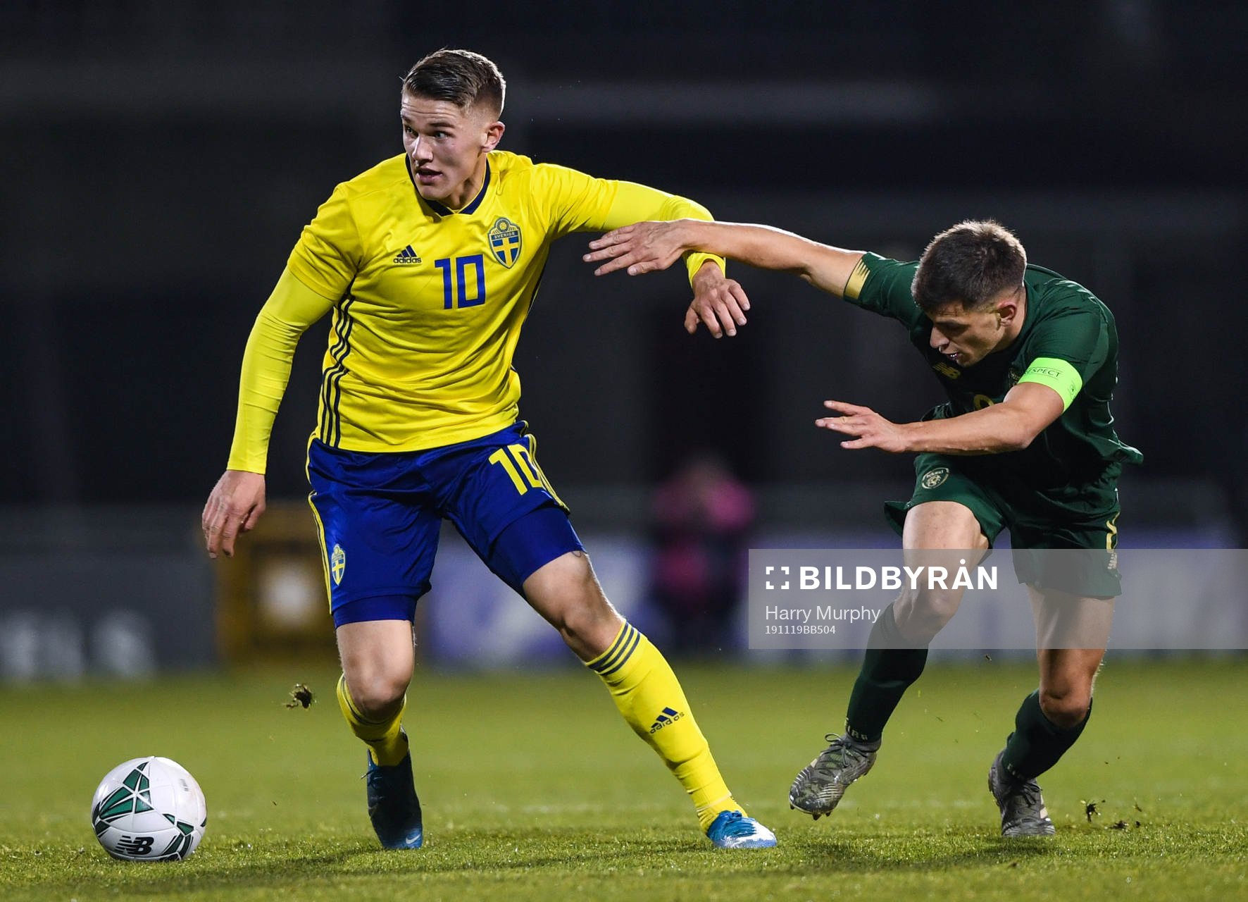19 November 2019; Viktor Gyokeres of Sweden in action