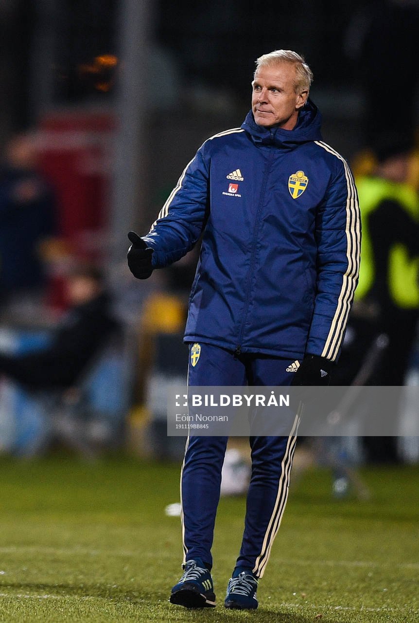 19 November 2019; Sweden manager Roland Nilsson