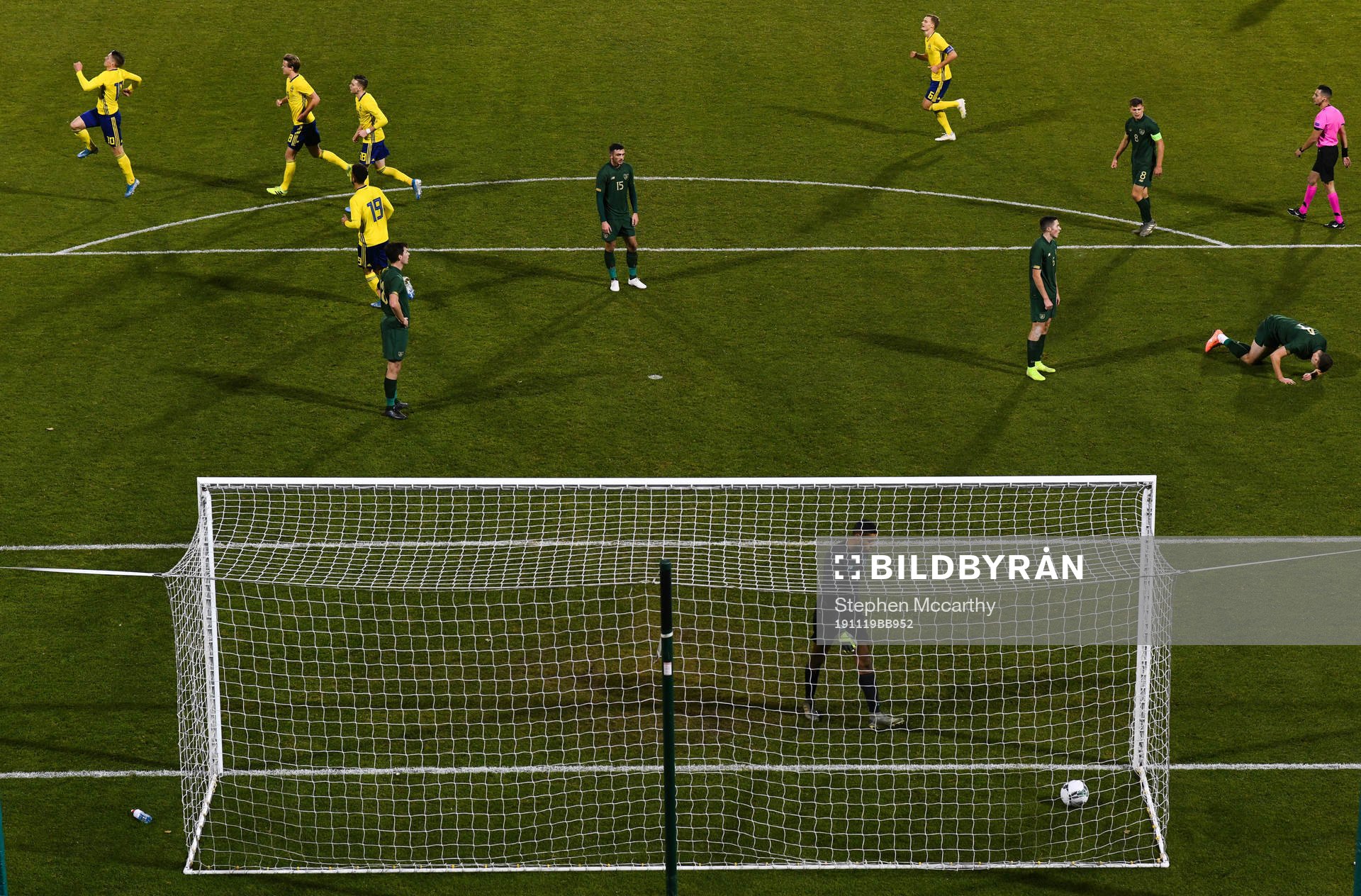 19 November 2019; Viktor Gyokeres of Sweden celebrates