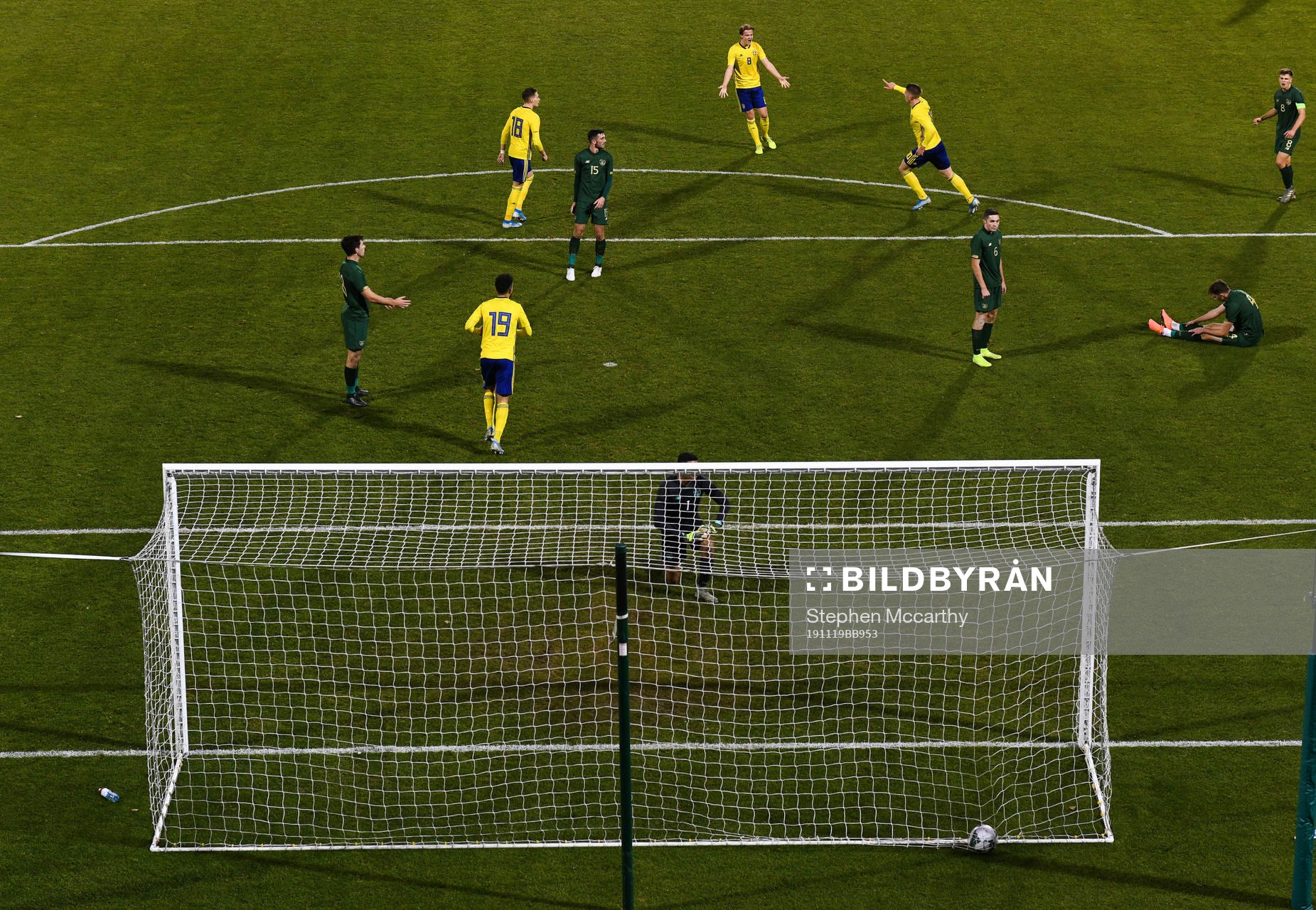 19 November 2019; Viktor Gyokeres of Sweden celebrates