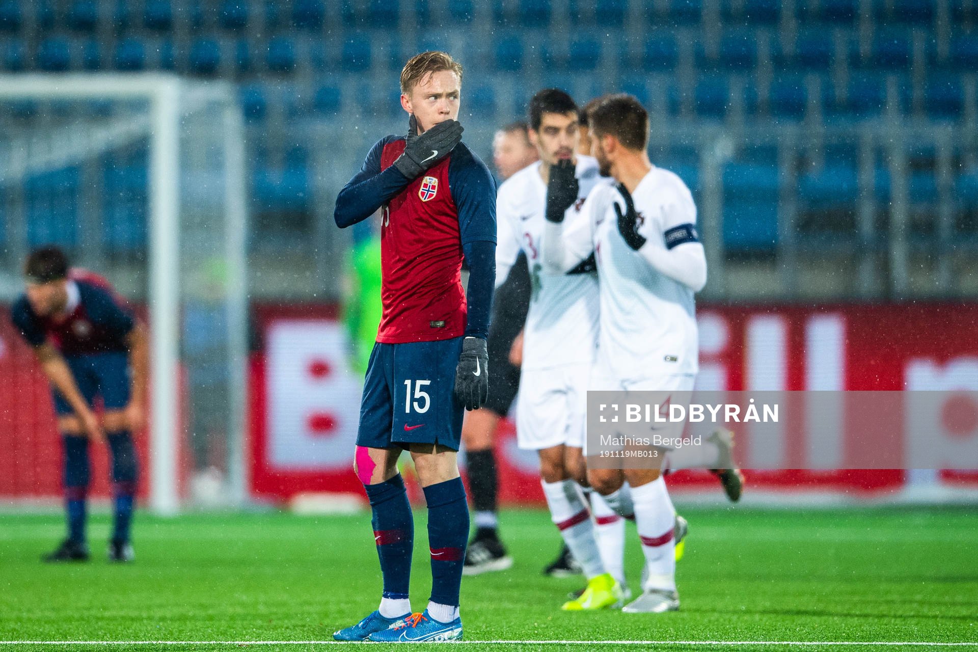 Ola Brynhildsen of Norway looks dejected