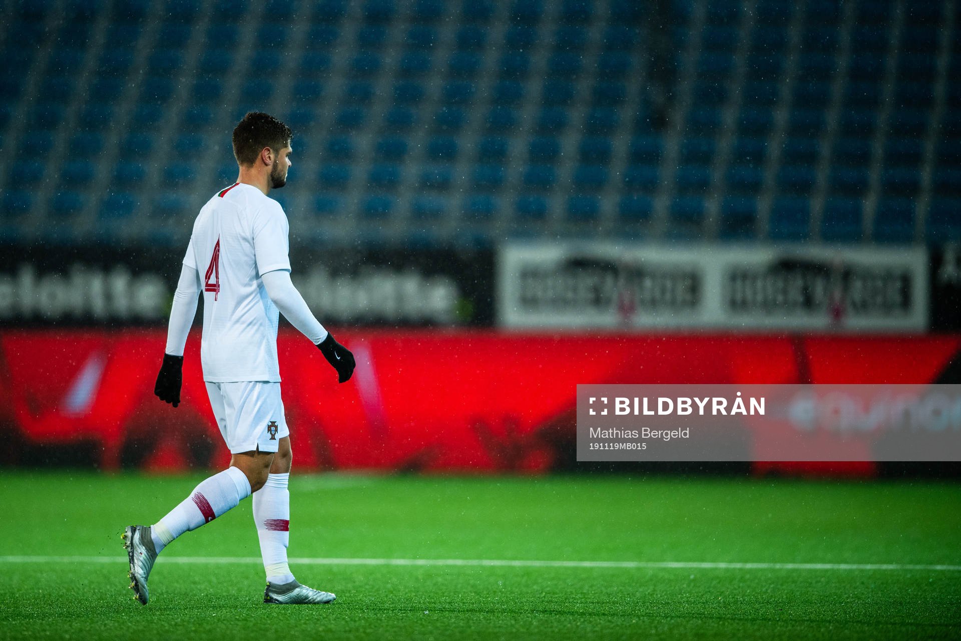 Diogo Queiros of Portugal leaves the pitch
